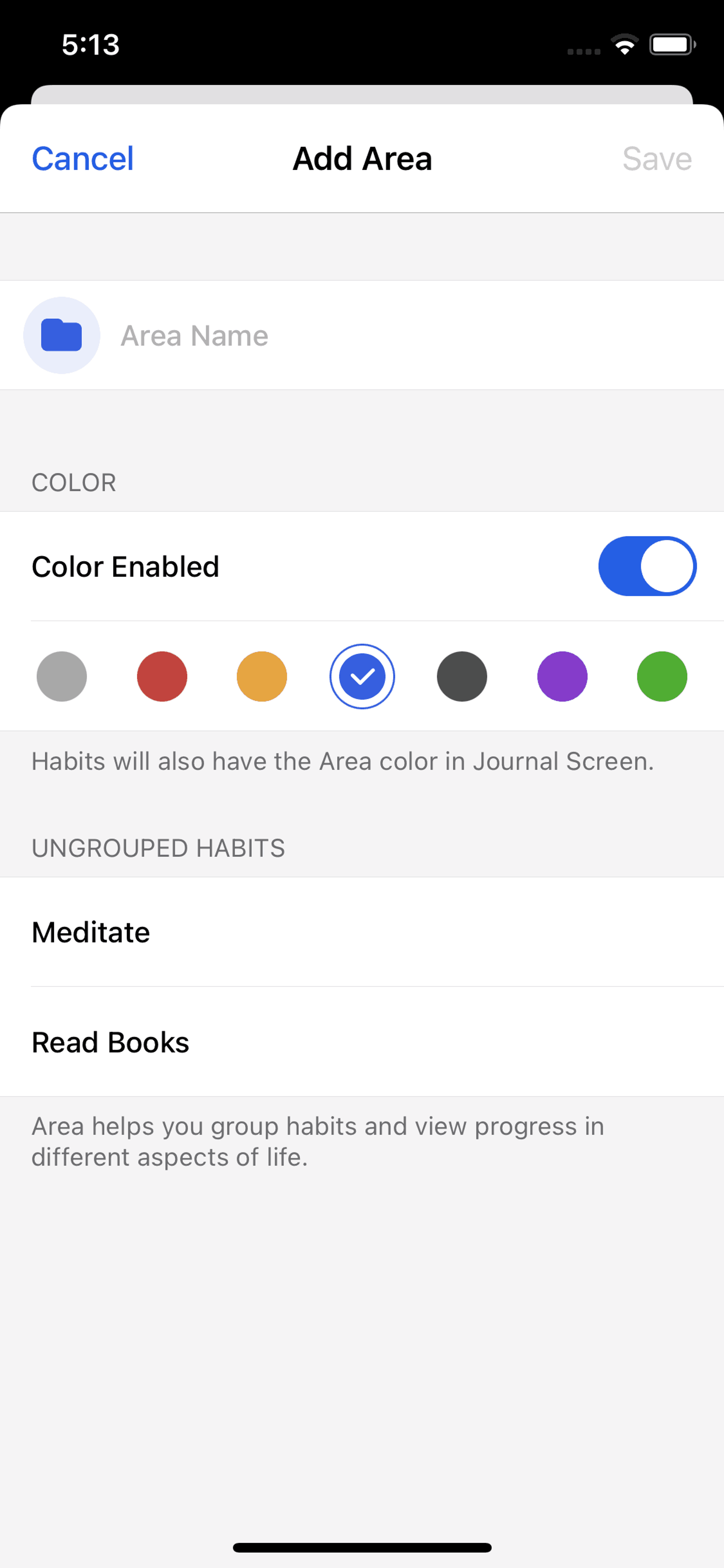Habitify iOS Productivity interface screenshot 24