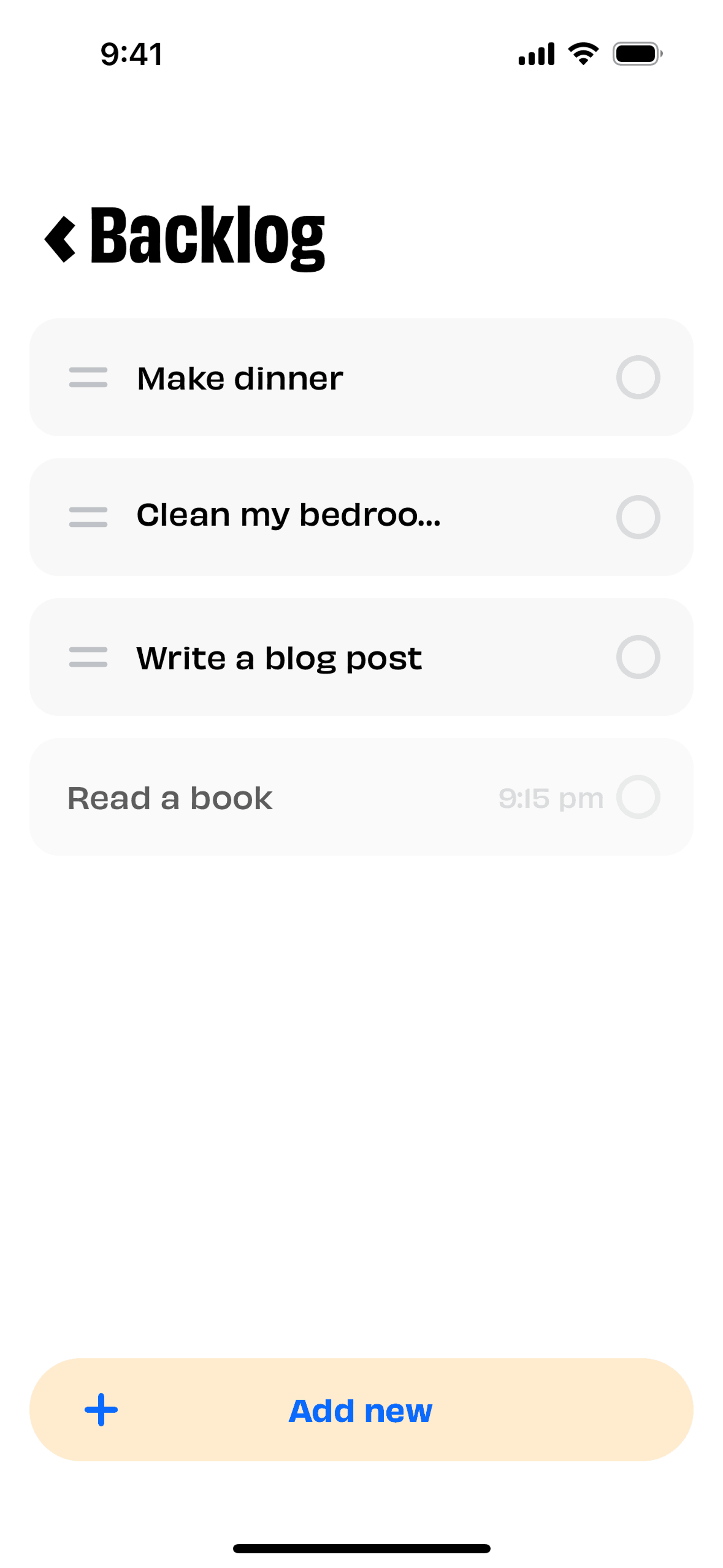 Numo iOS Productivity interface screenshot 19