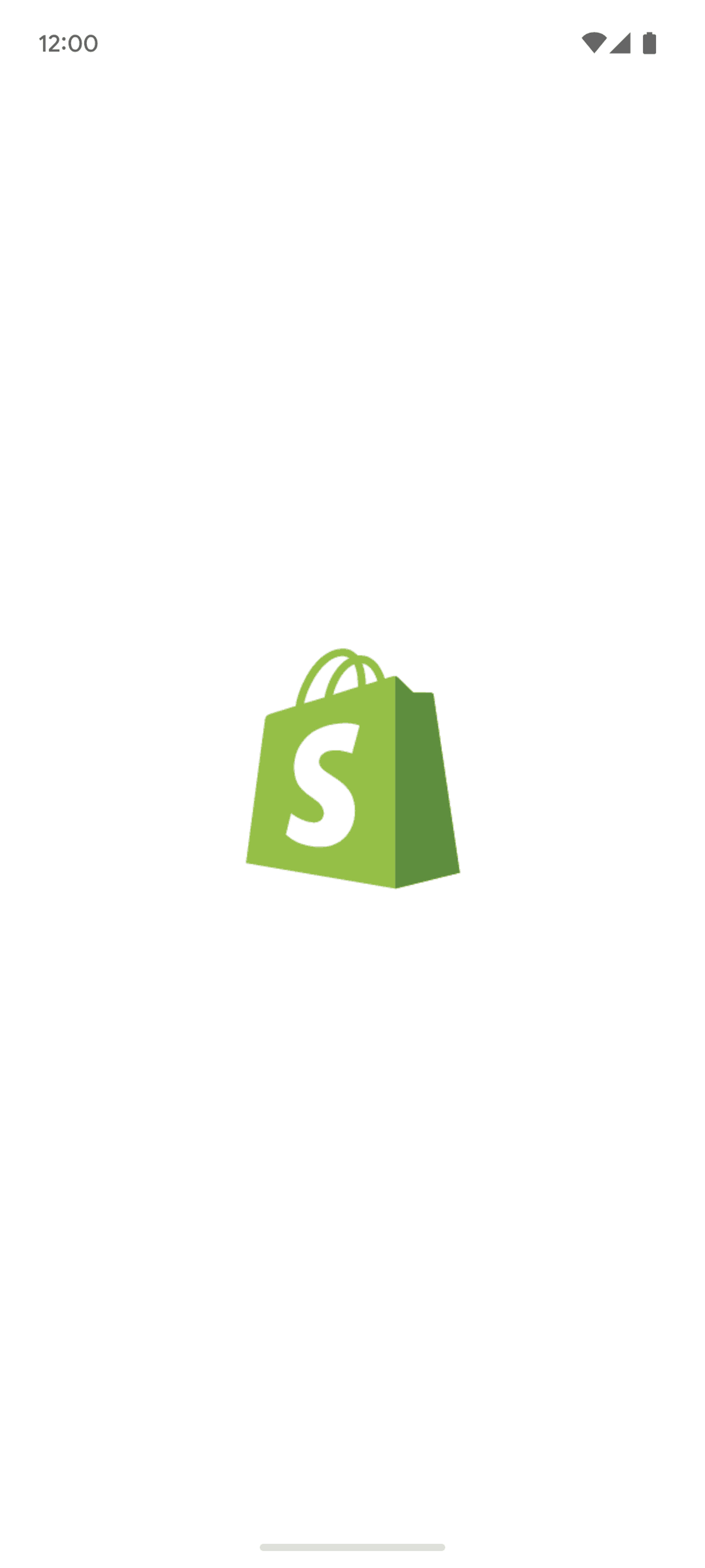 Shopify Android Business interface screenshot 1