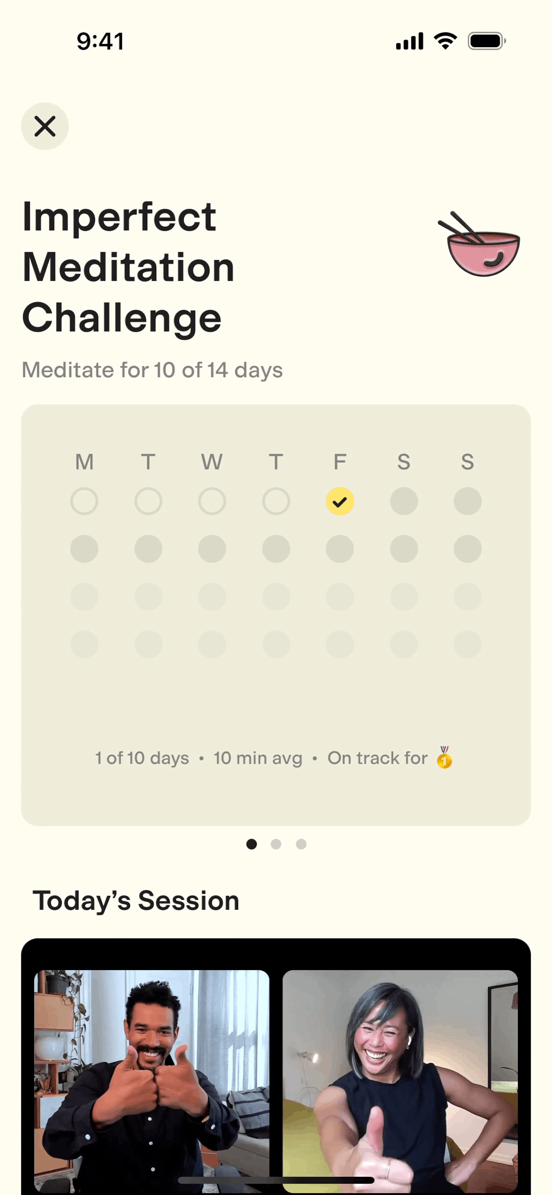 Ten Percent Happier iOS Health & Fitness interface screenshot 23
