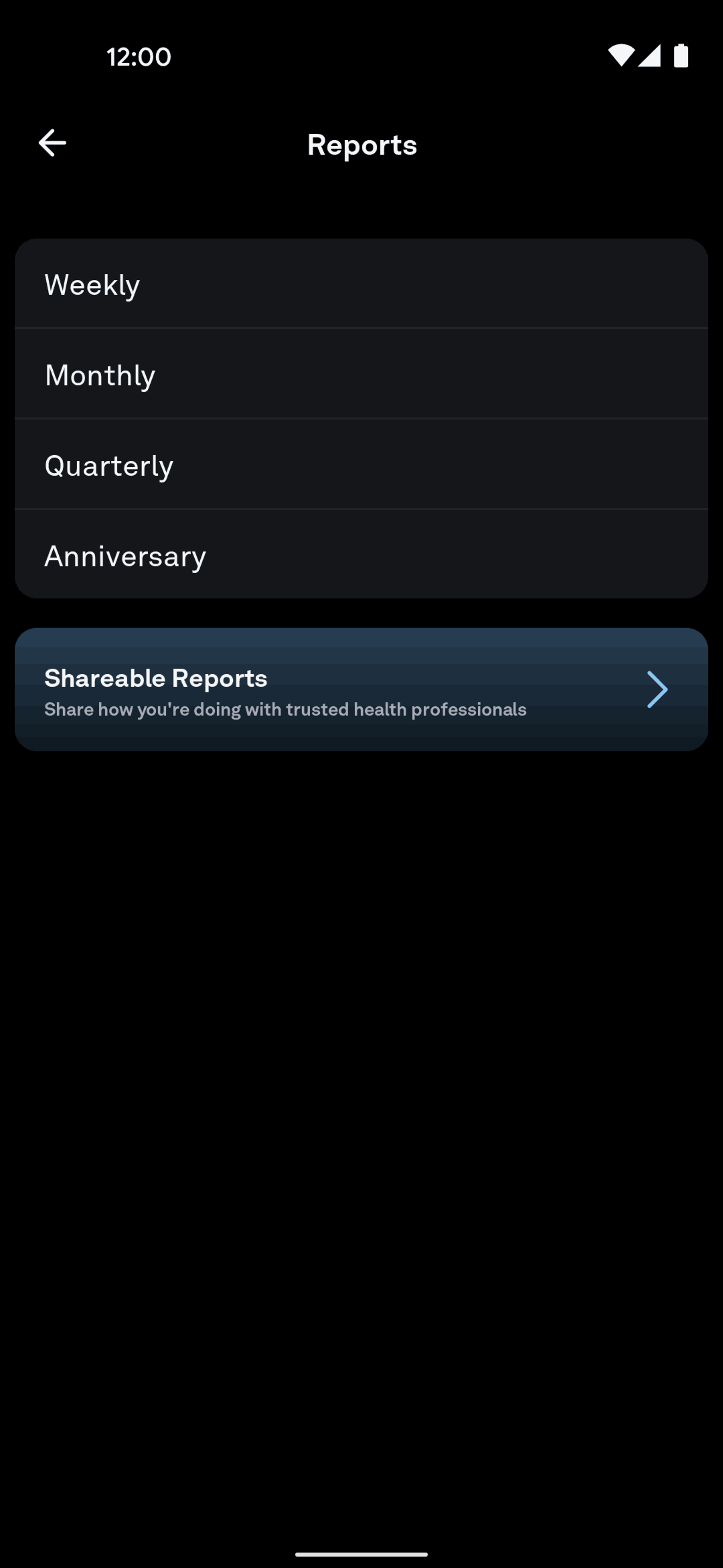 Oura Android Health & Fitness interface screenshot 12