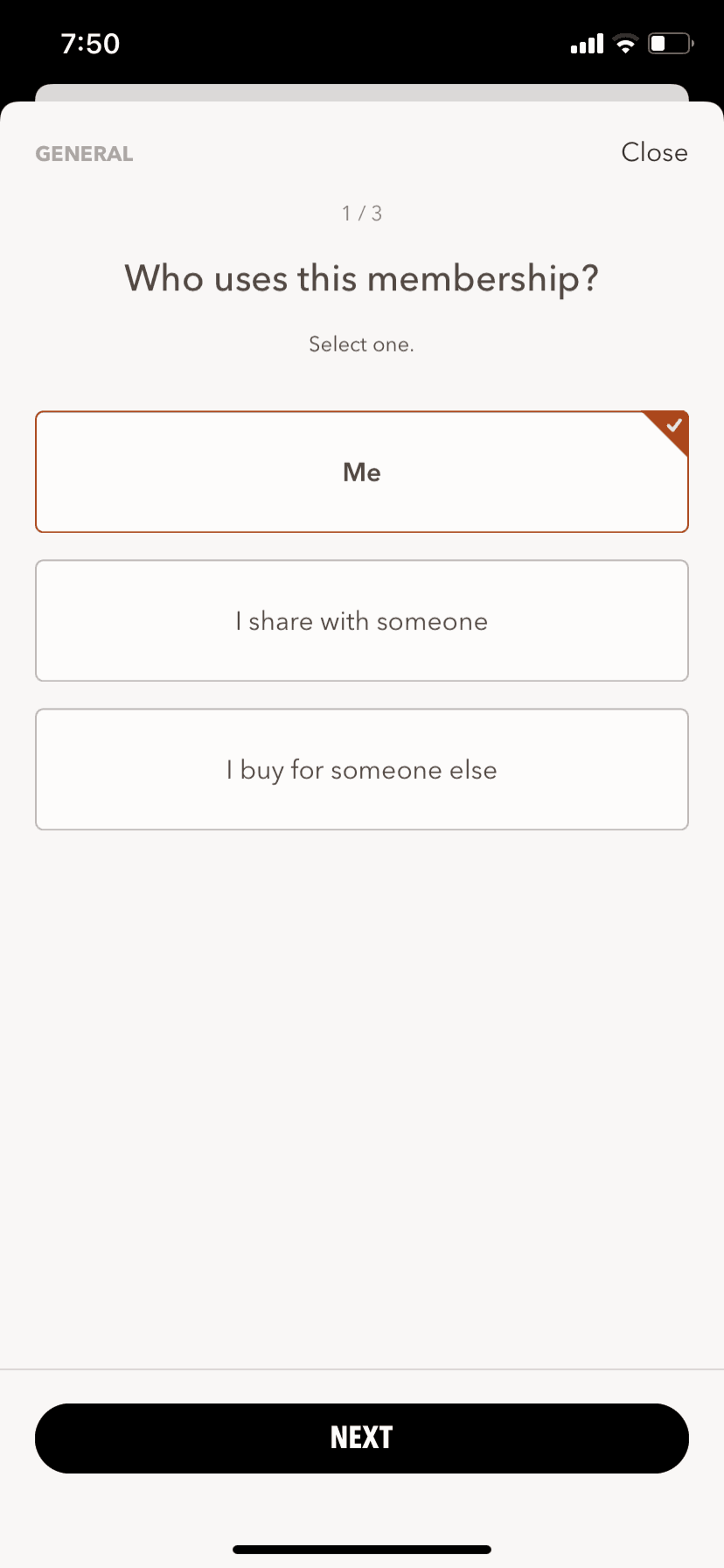 Dollar Shave Club iOS Shopping interface screenshot 16