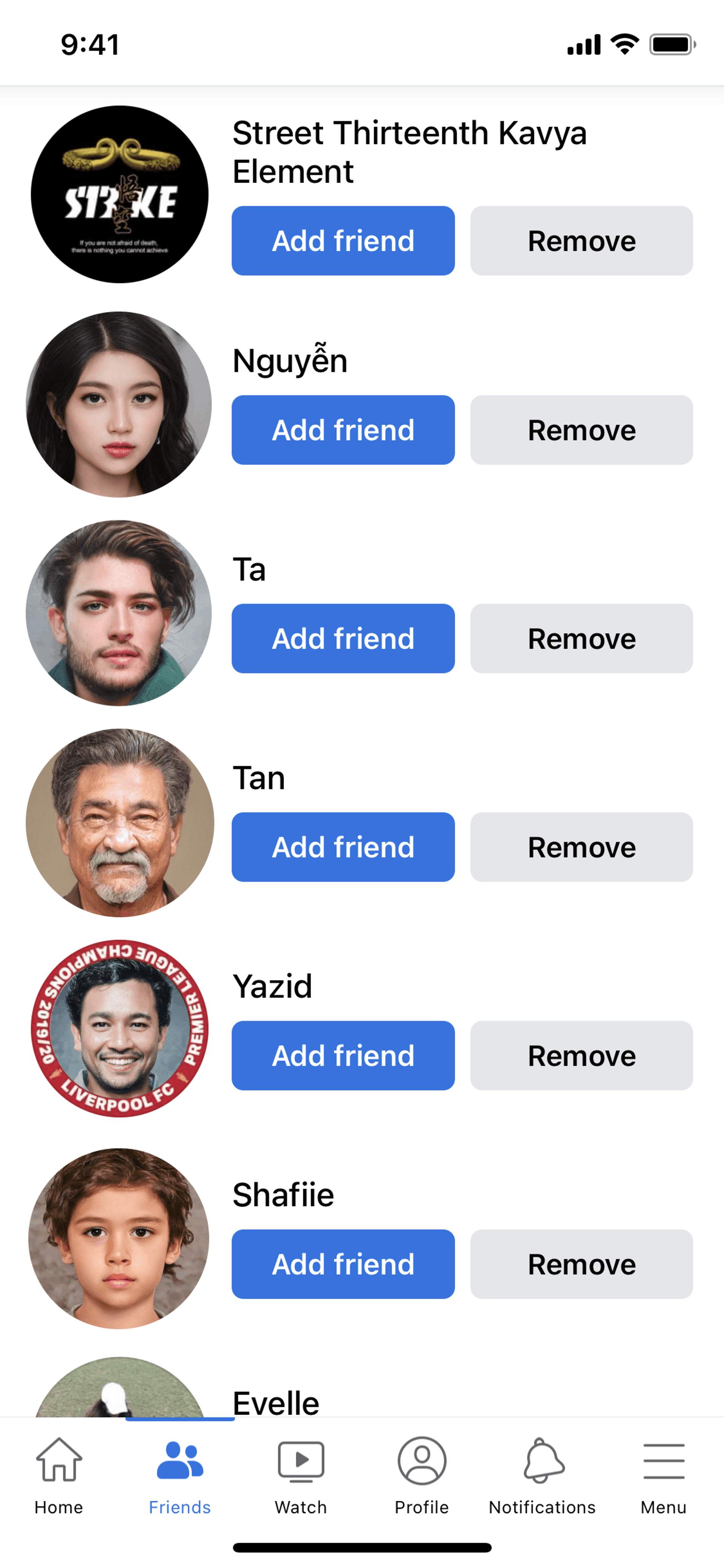 Facebook iOS Social Networking interface screenshot 23