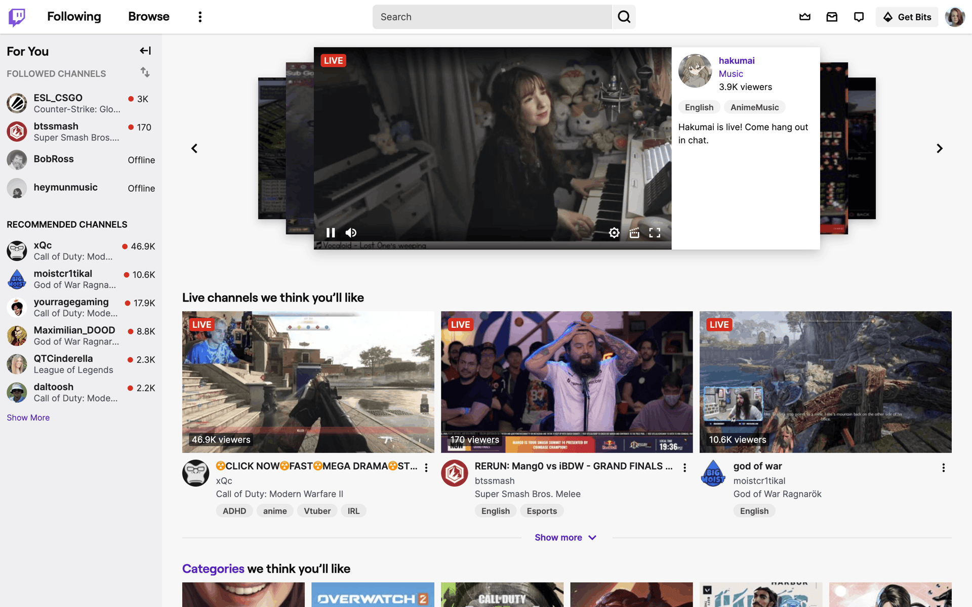 Twitch Web Photo & Video interface screenshot 3