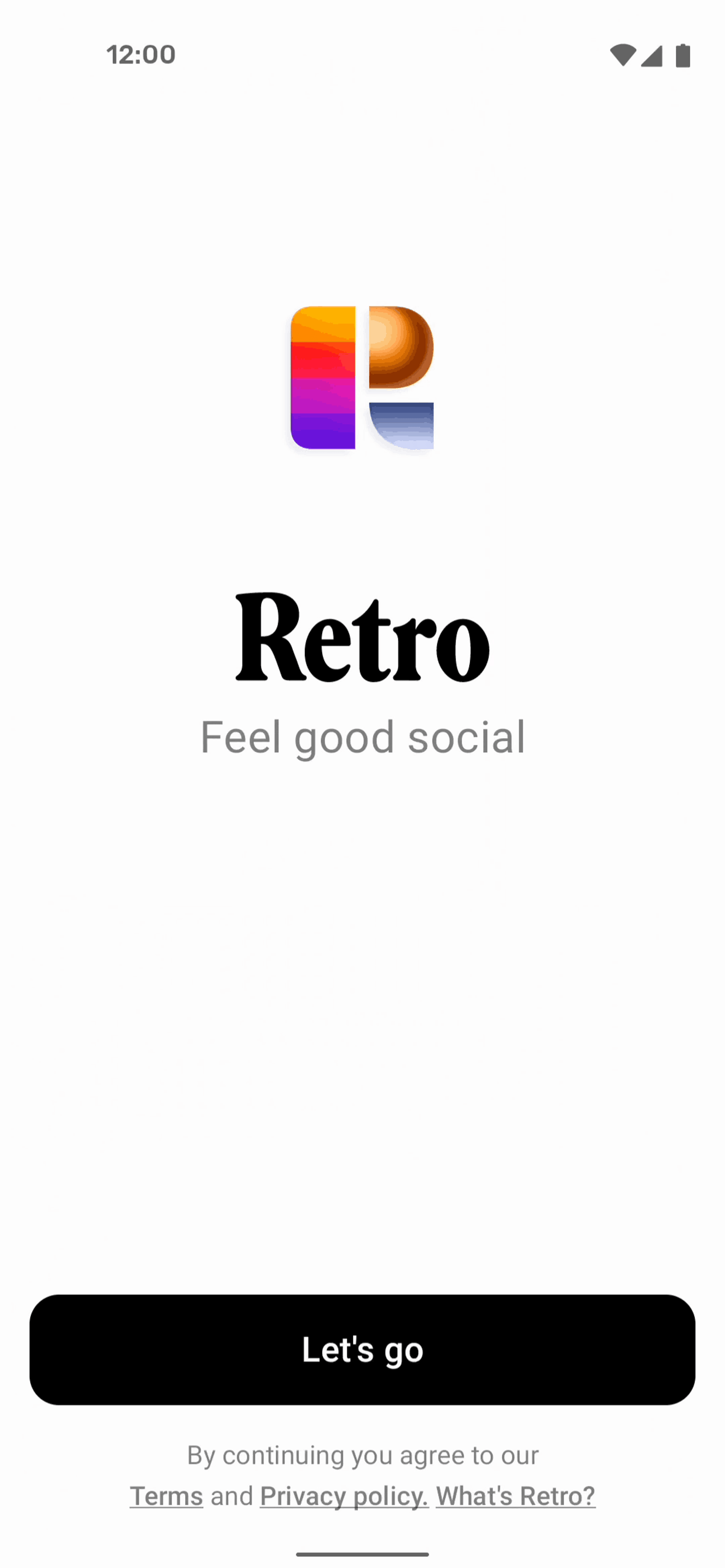 Retro Android Social Networking interface screenshot 1