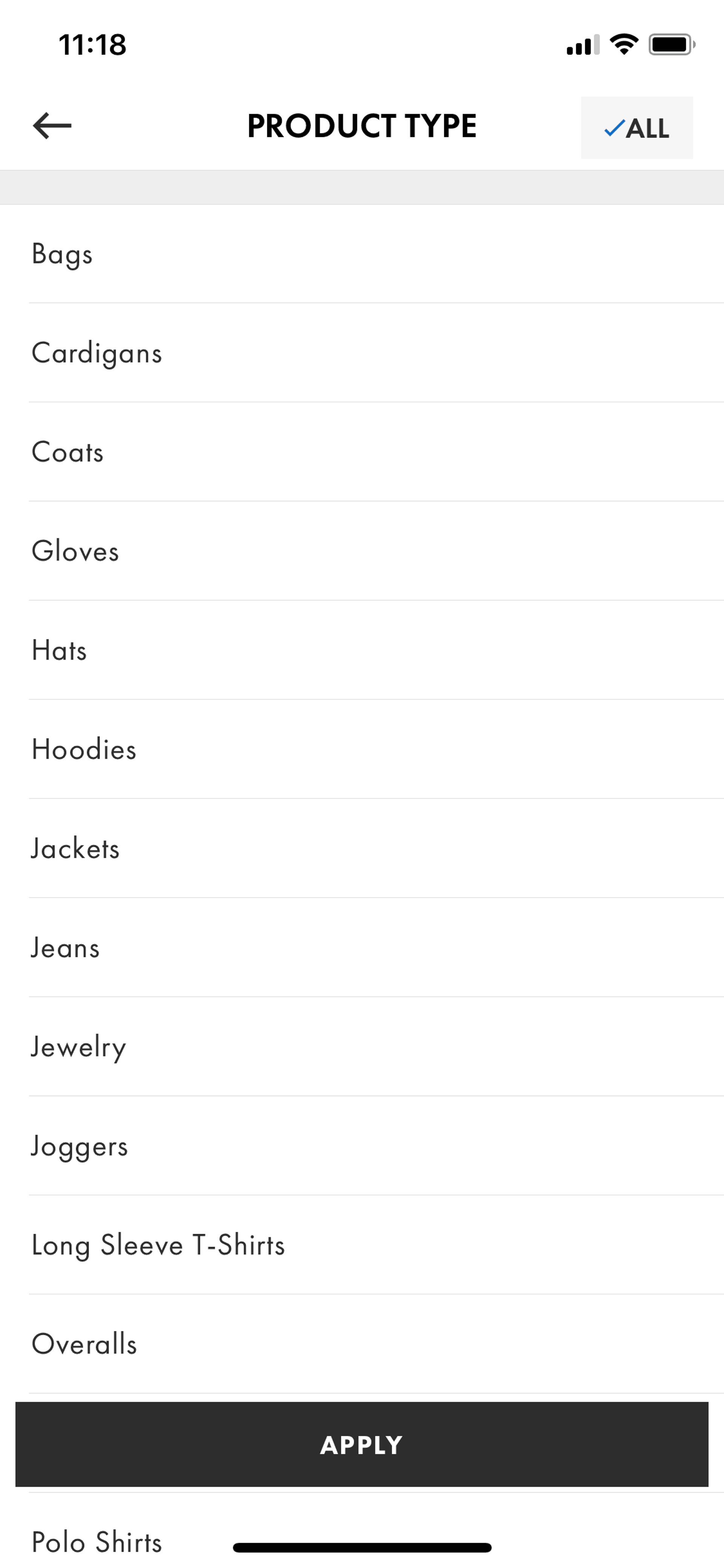 ASOS iOS Shopping interface screenshot 12