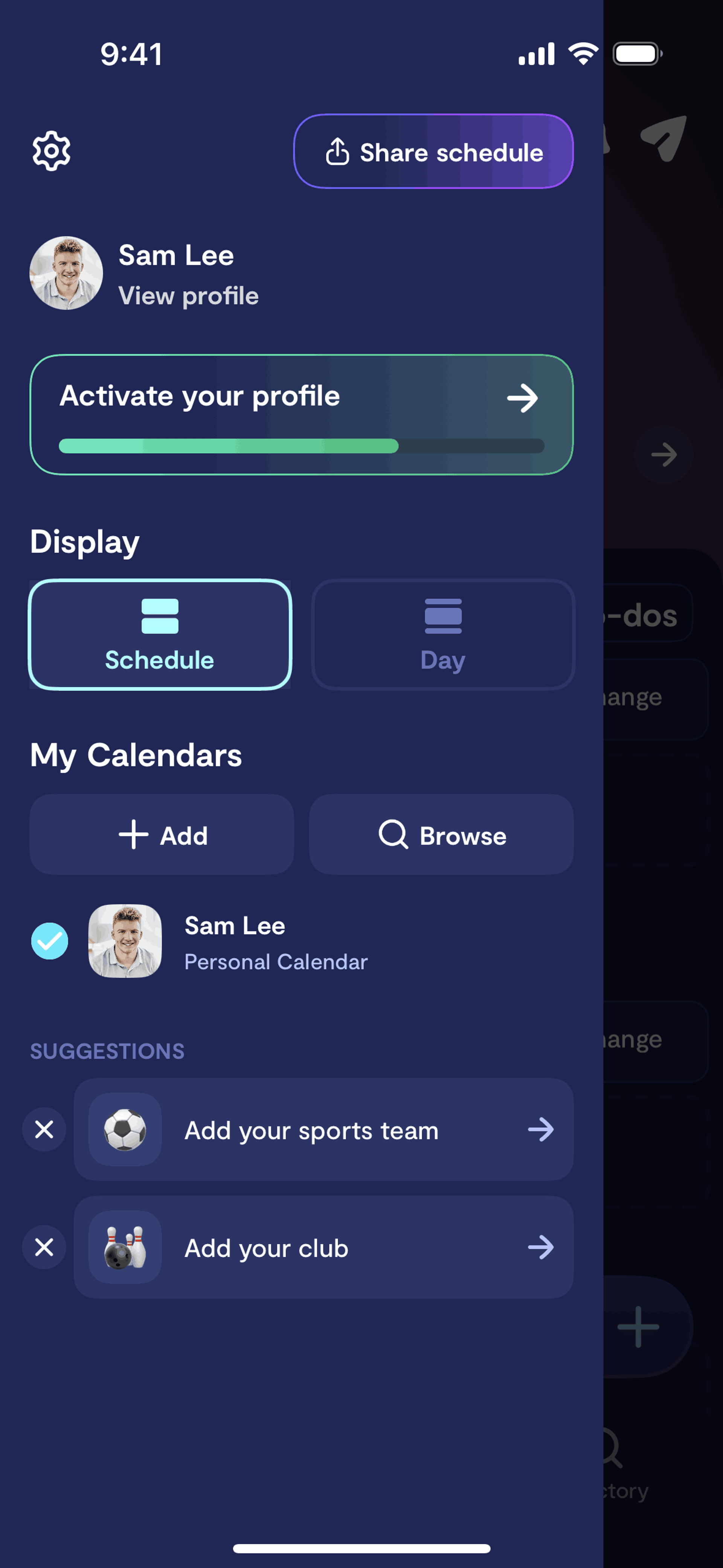 Saturn Calendar iOS Productivity interface screenshot 14