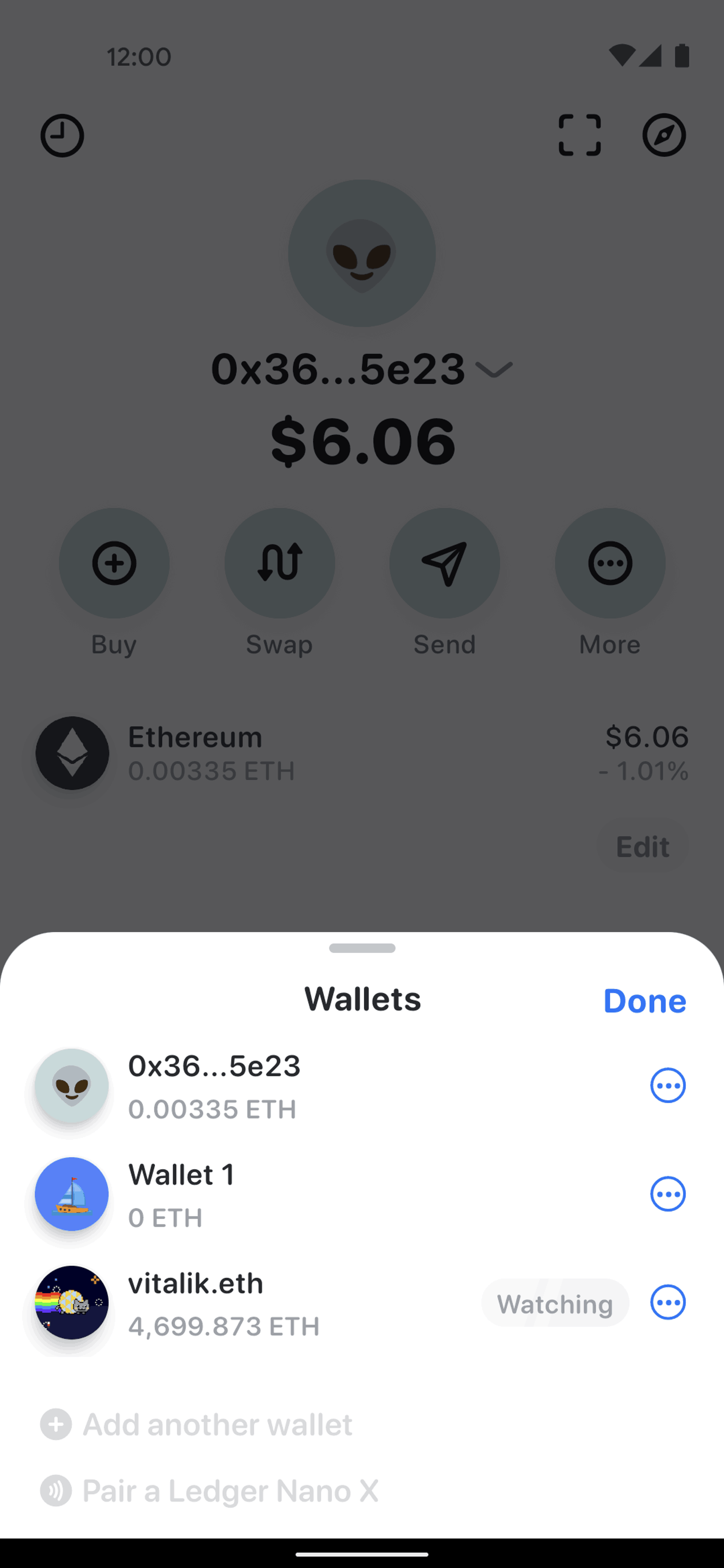 Rainbow Android Finance interface screenshot 13
