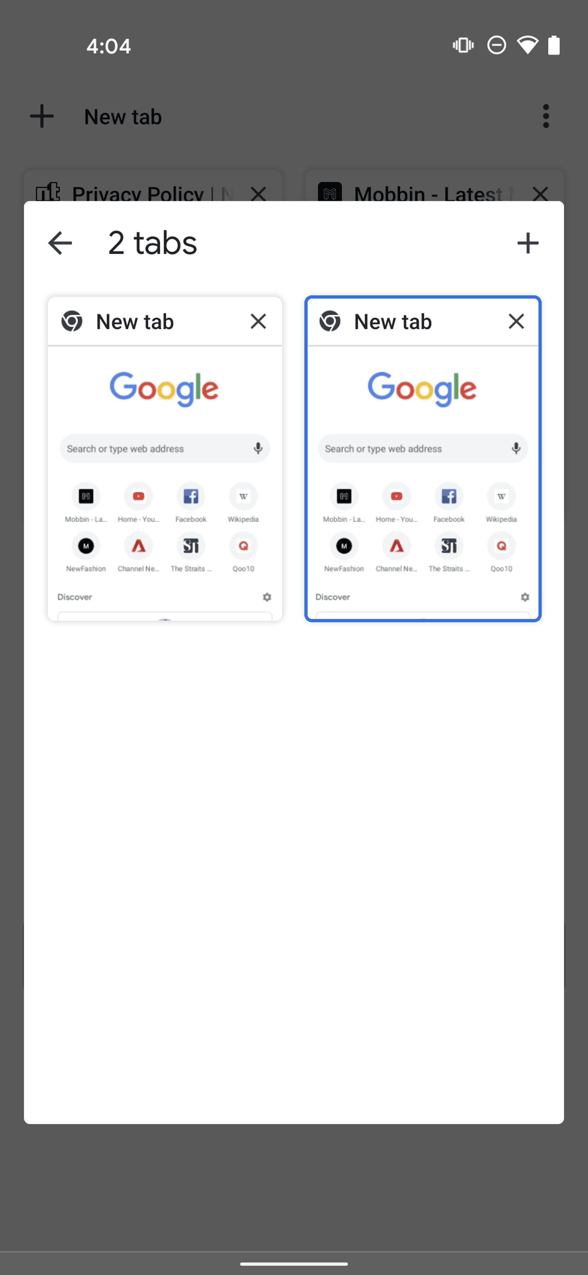 Google Chrome Android Utilities interface screenshot 10