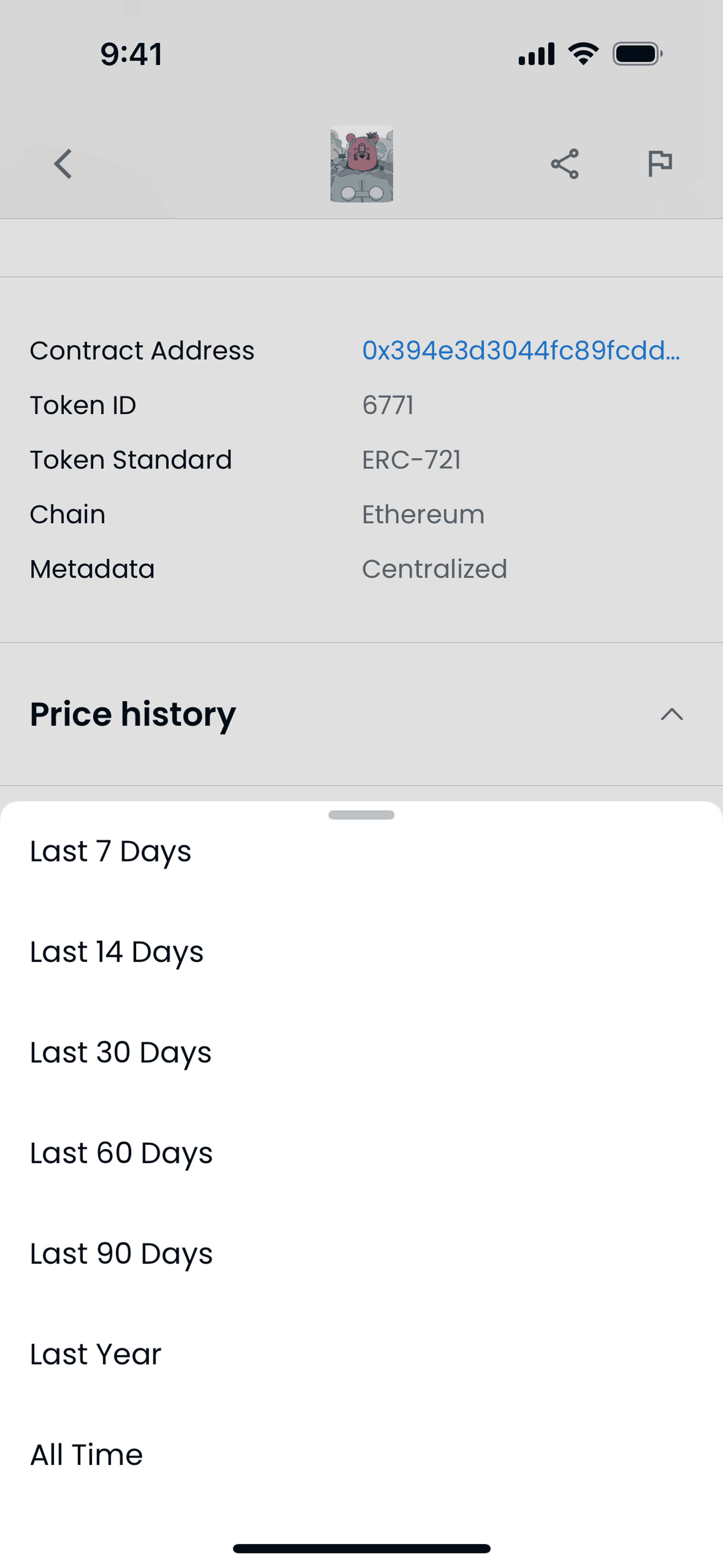OpenSea iOS Crypto & Web3 interface screenshot 5
