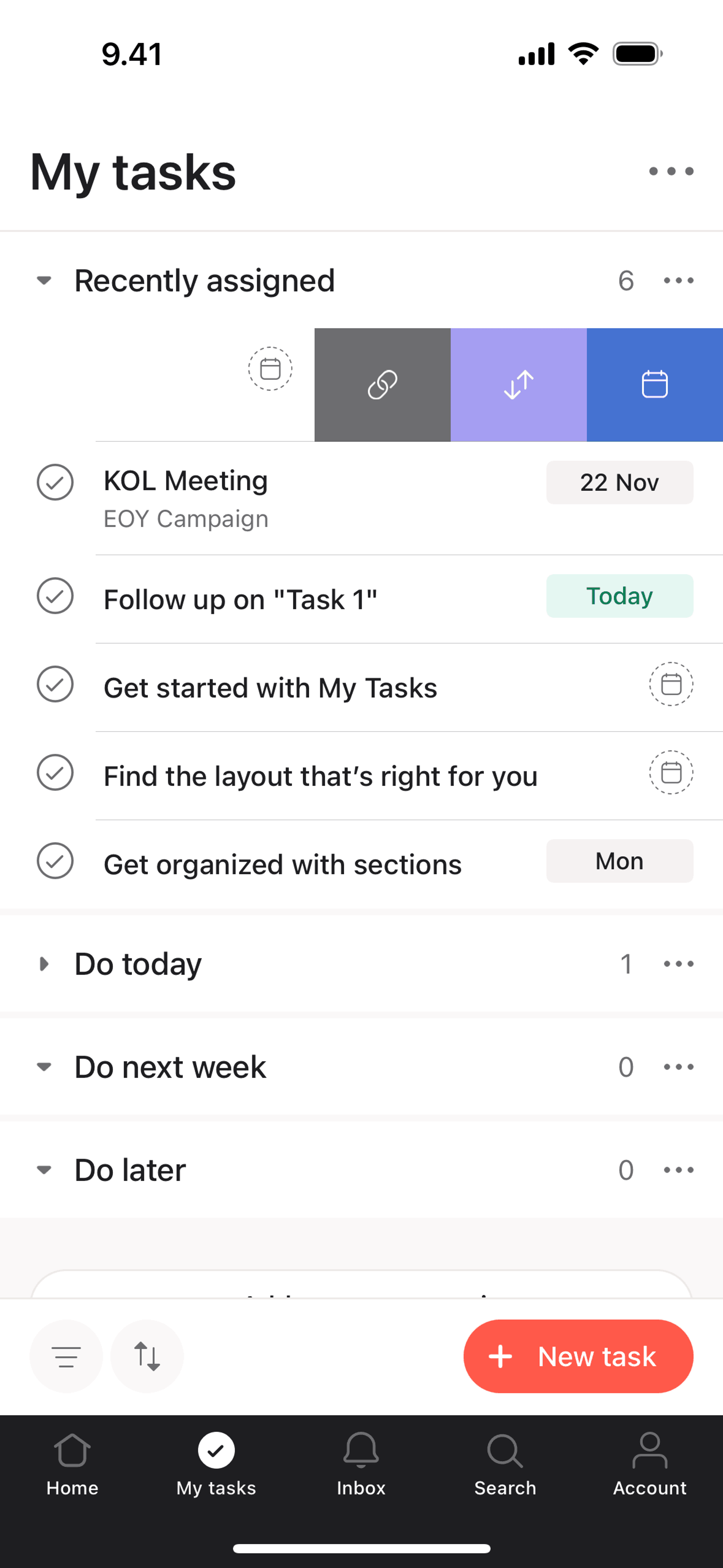 Asana iOS Business interface screenshot 10