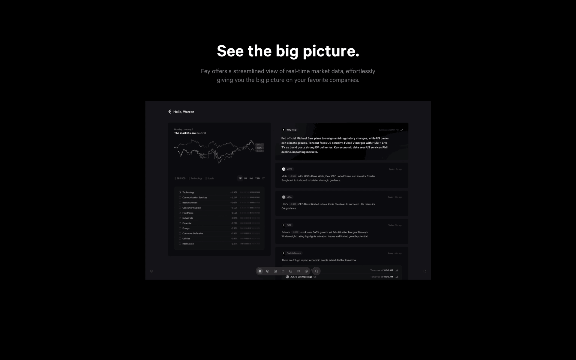 Fey Web Finance interface screenshot 24