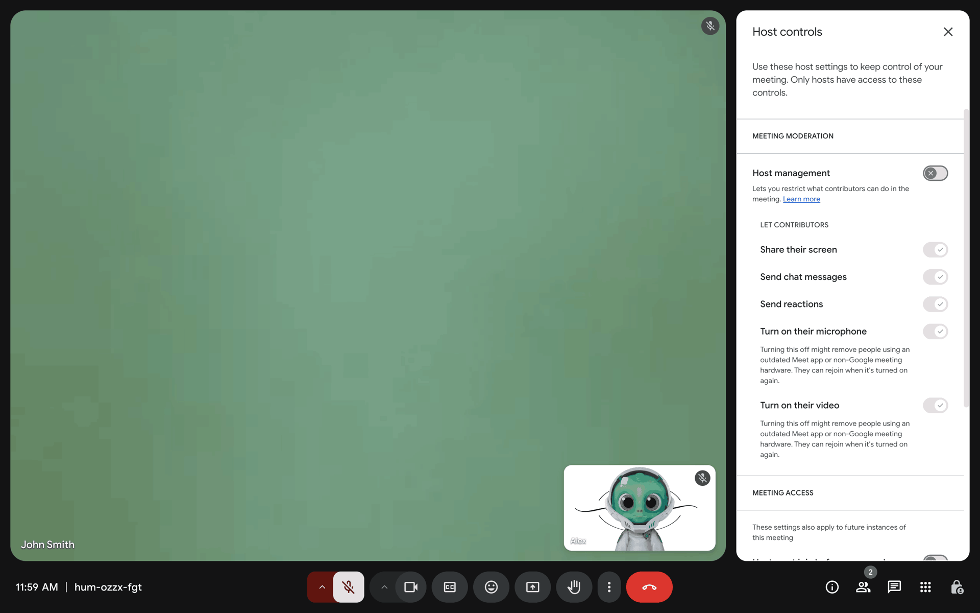 Google Meet Web Social Networking interface screenshot 19
