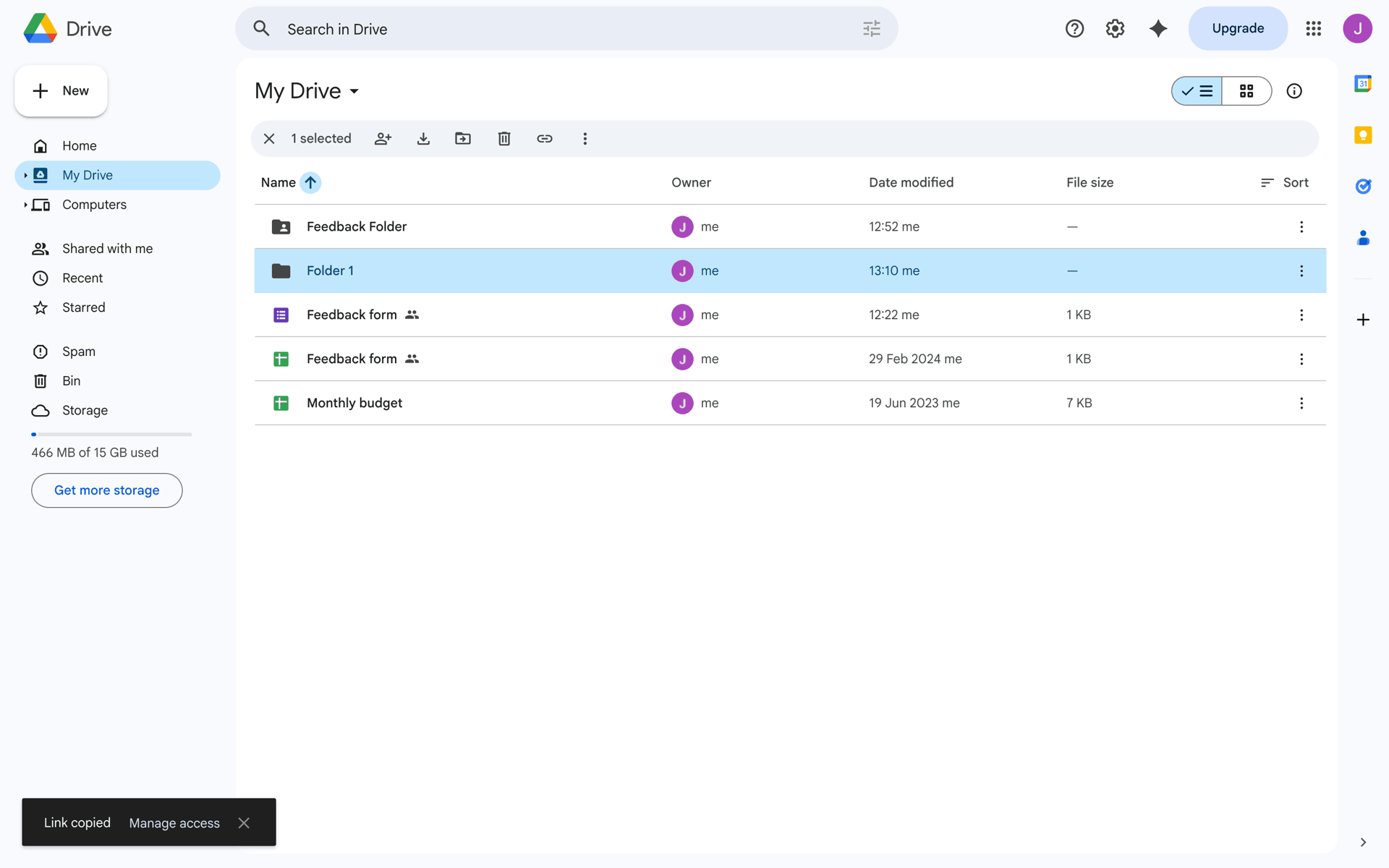 Google Drive Web Productivity interface screenshot 13