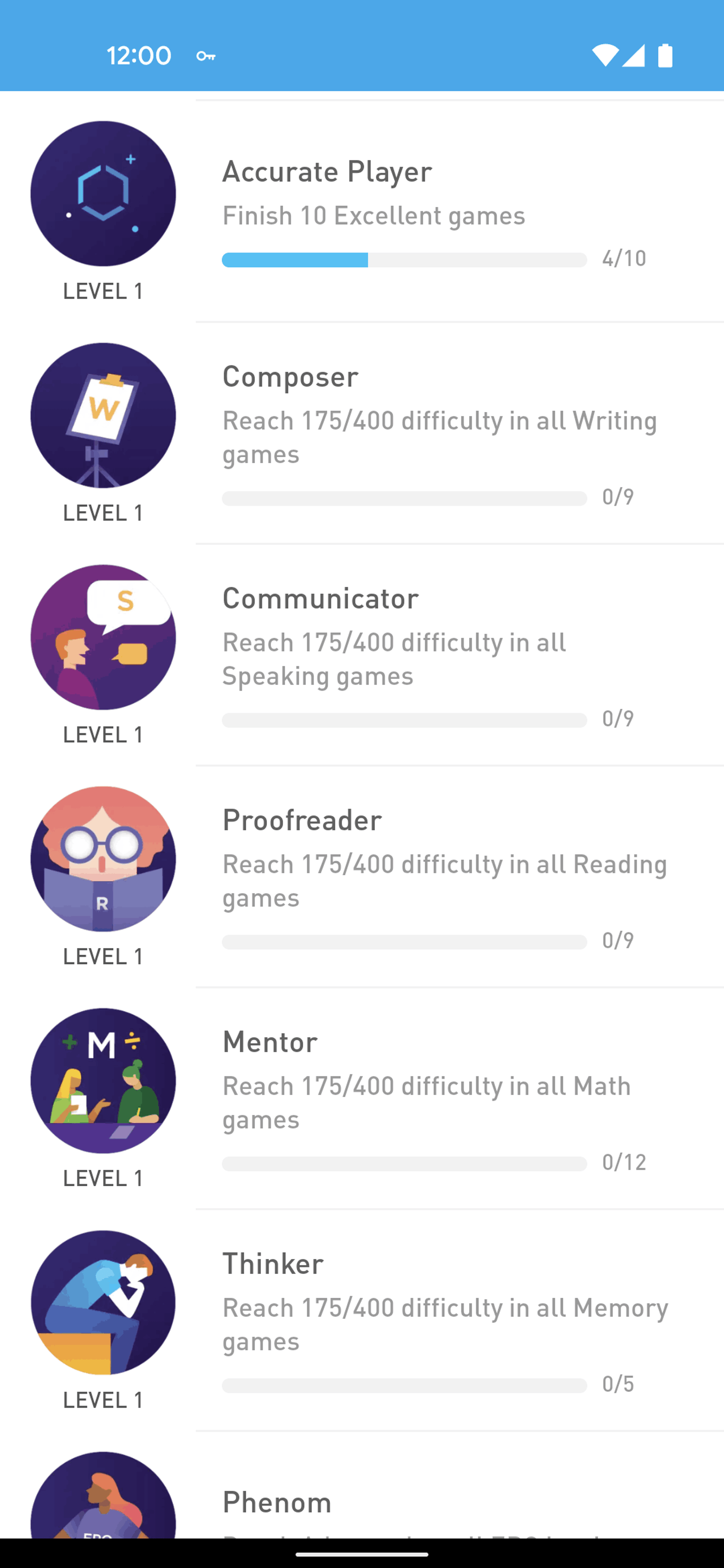 Elevate Android Education interface screenshot 21