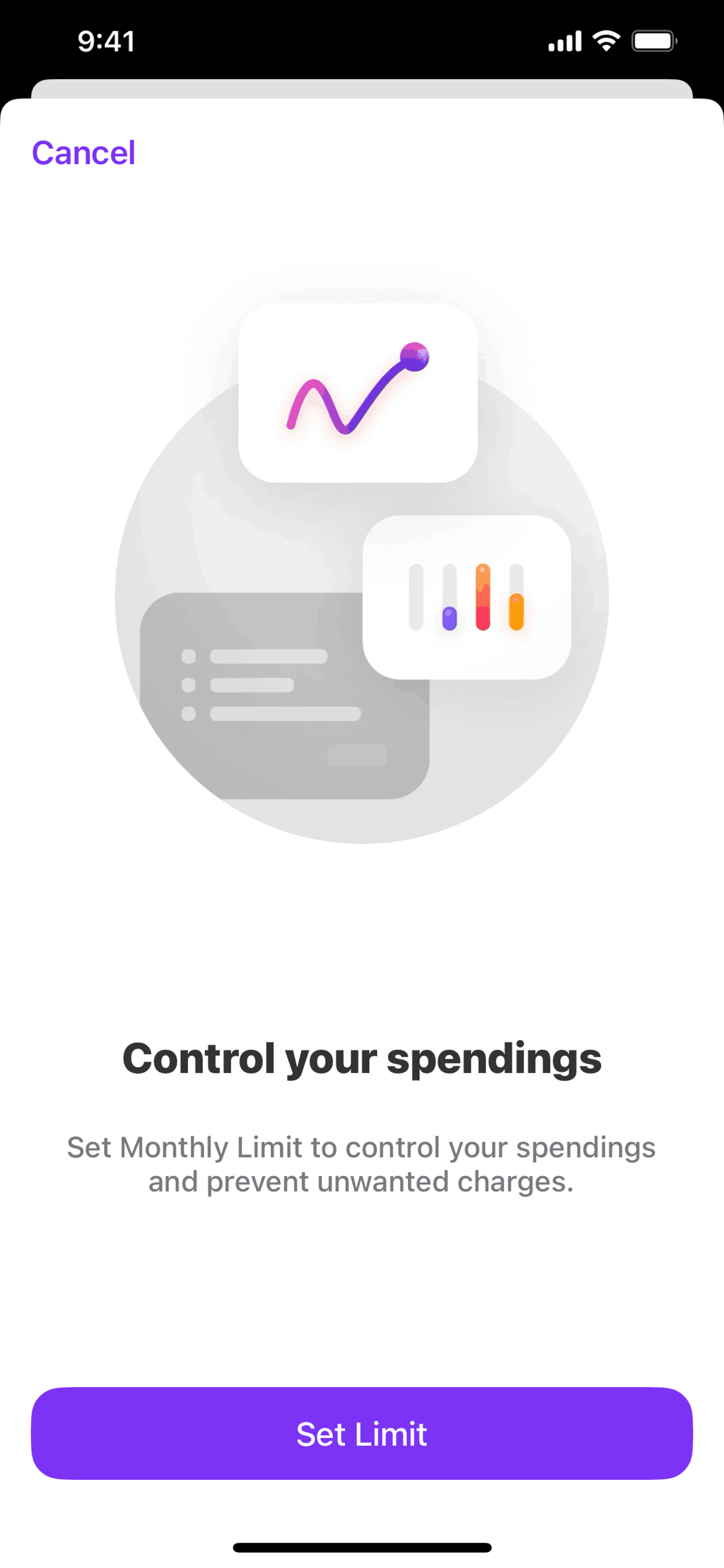Vivid iOS Finance interface screenshot 17