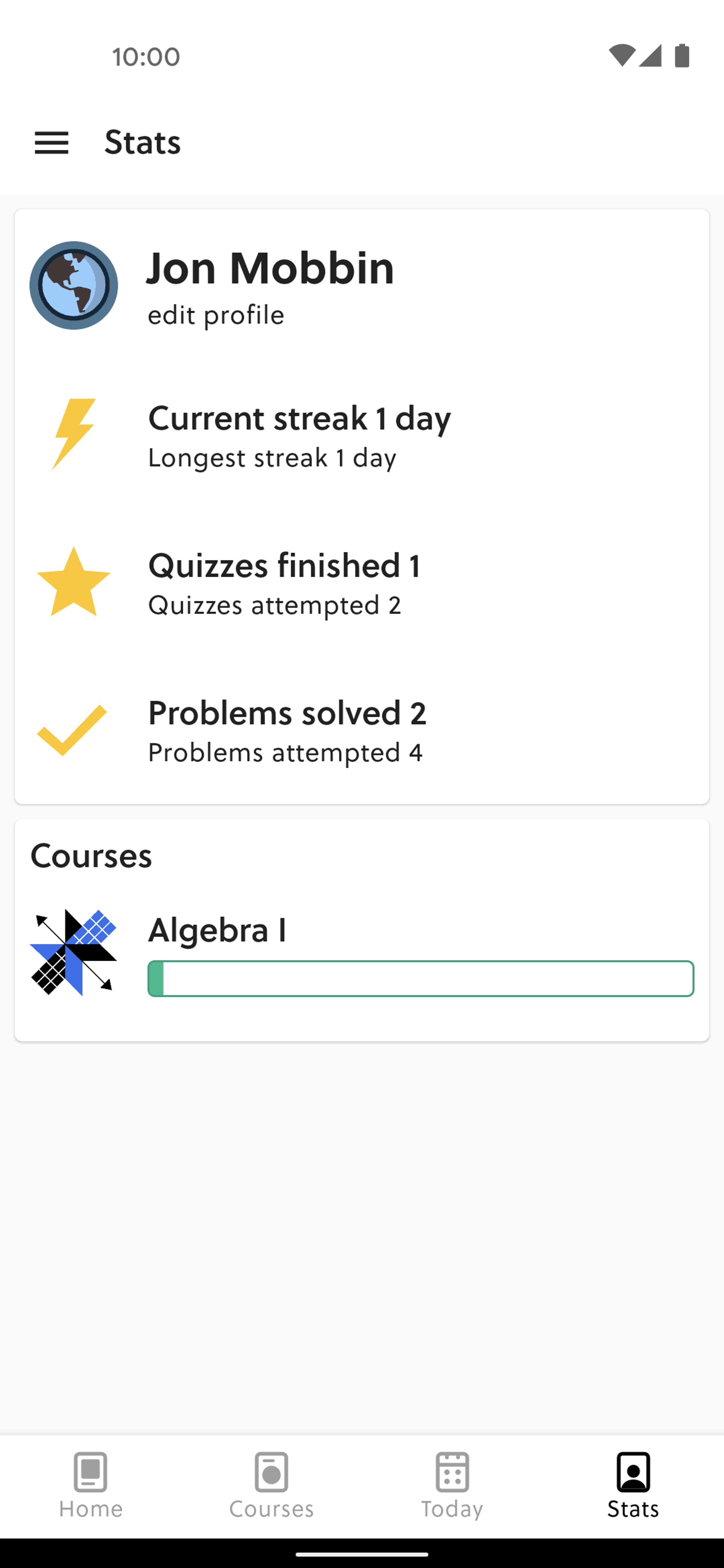 Brilliant Android Education interface screenshot 3