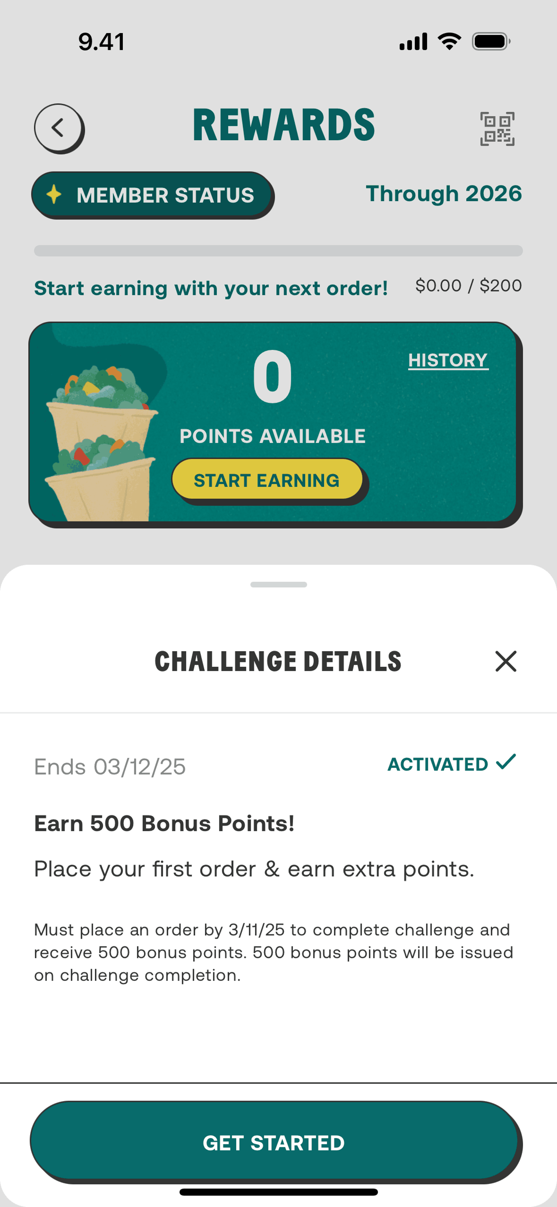 CHOPT iOS Food & Drink interface screenshot 11