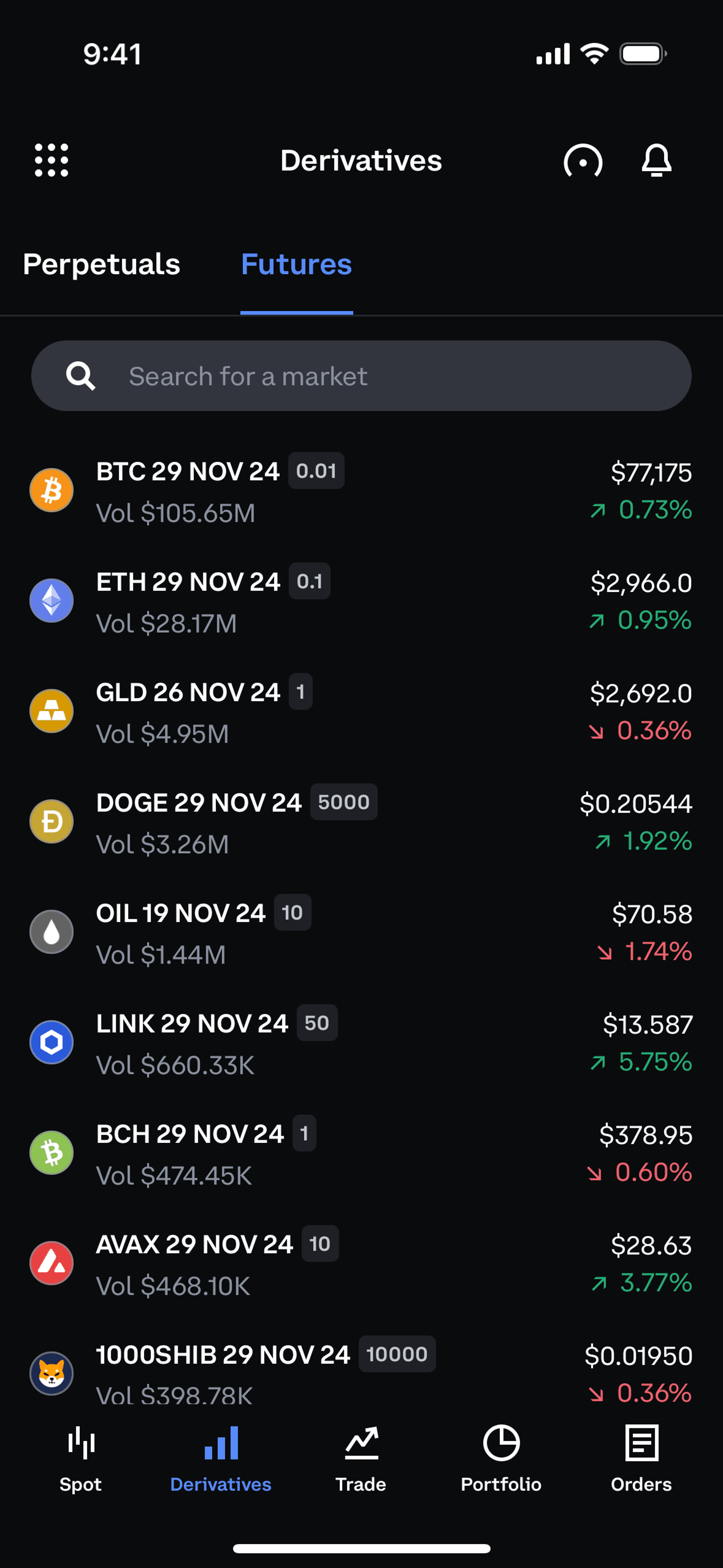 Coinbase iOS Finance interface screenshot 14