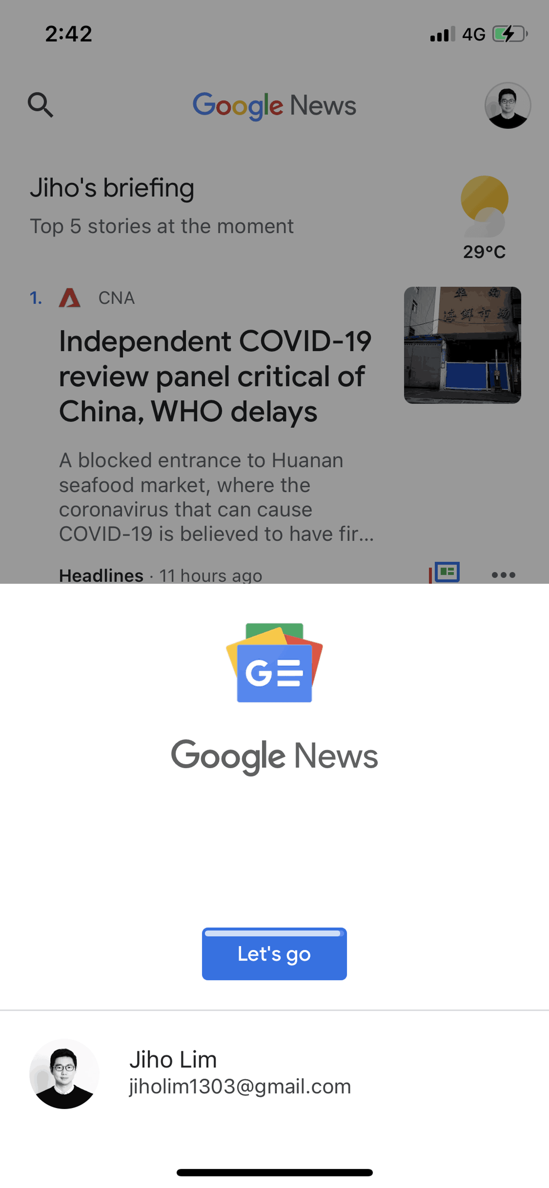 Google News iOS News interface screenshot 4