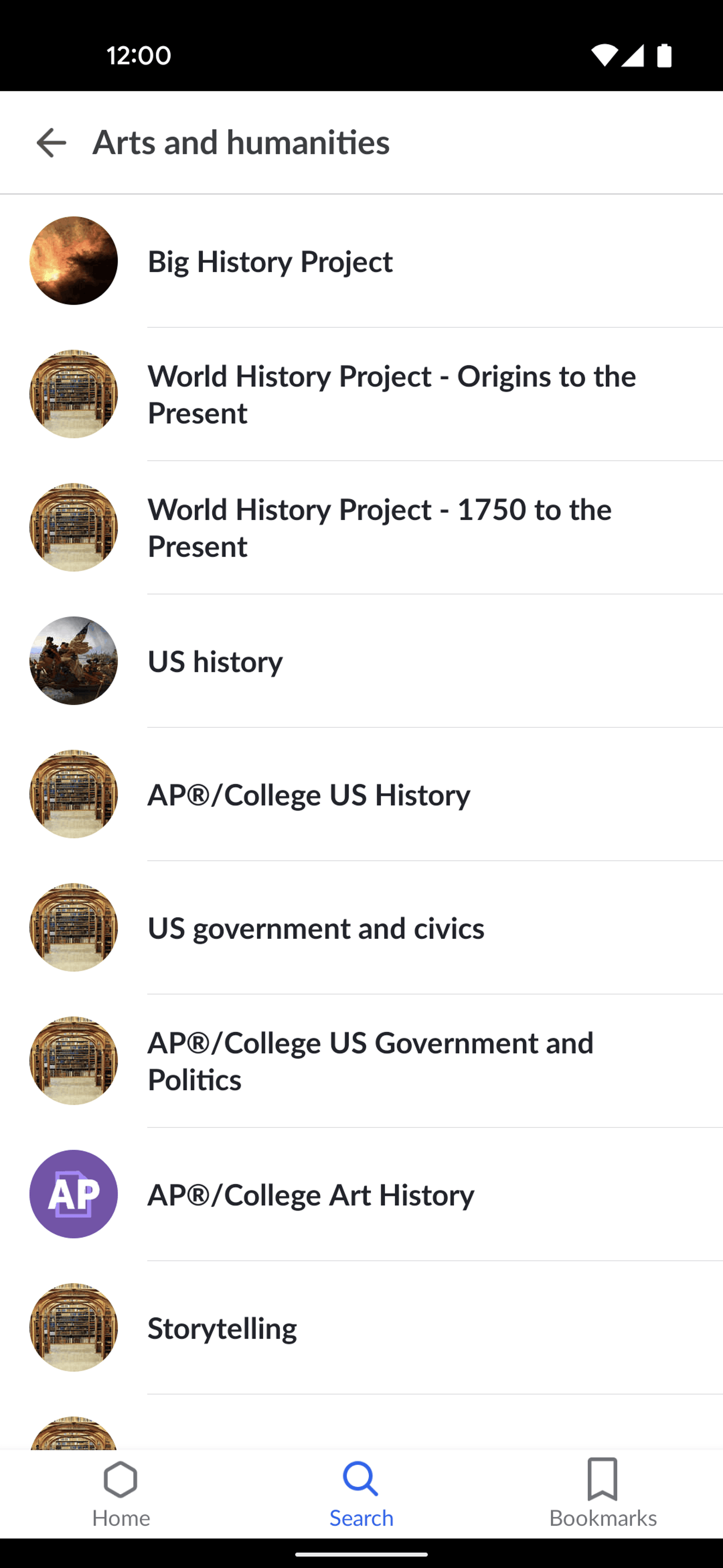 Khan Academy Android Education interface screenshot 18