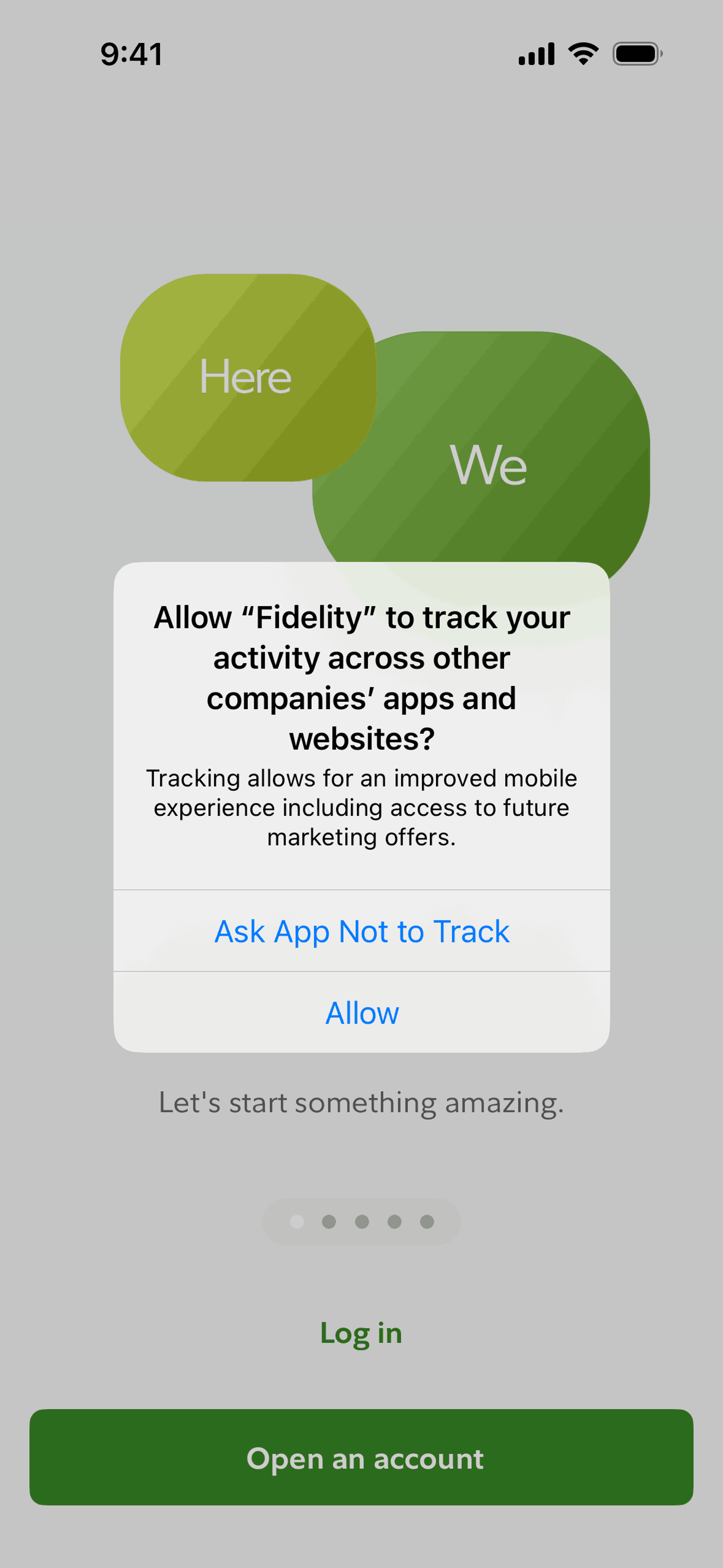 Fidelity iOS Finance interface screenshot 2