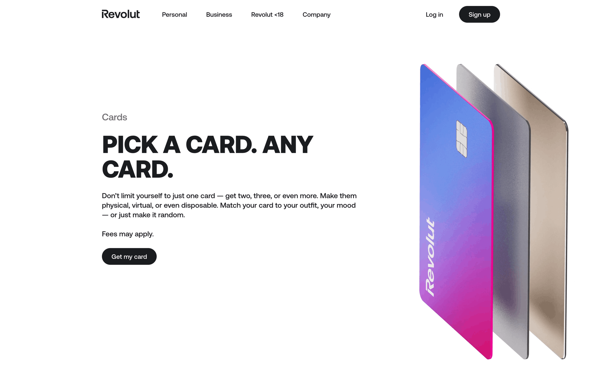 Revolut Web Finance interface screenshot 13