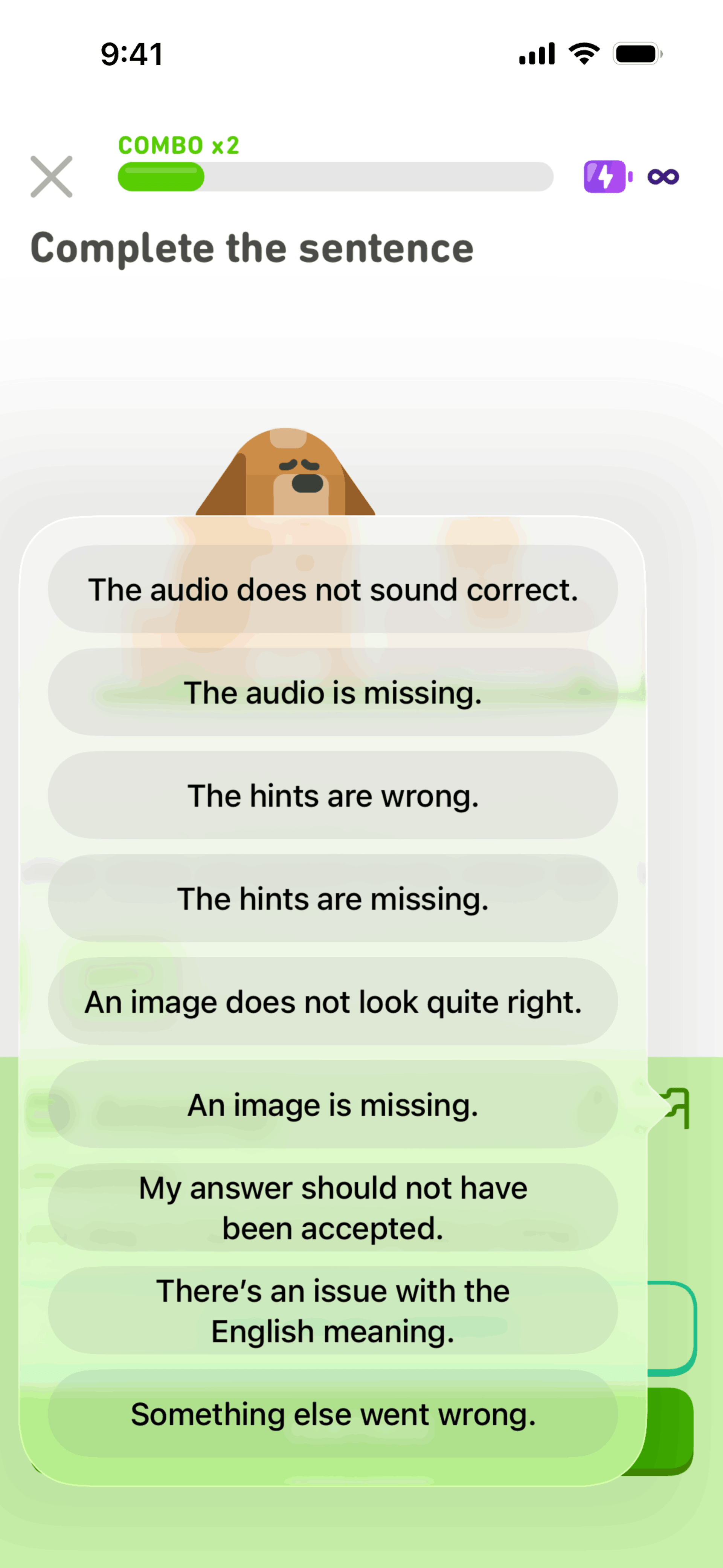 Duolingo iOS Education interface screenshot 21