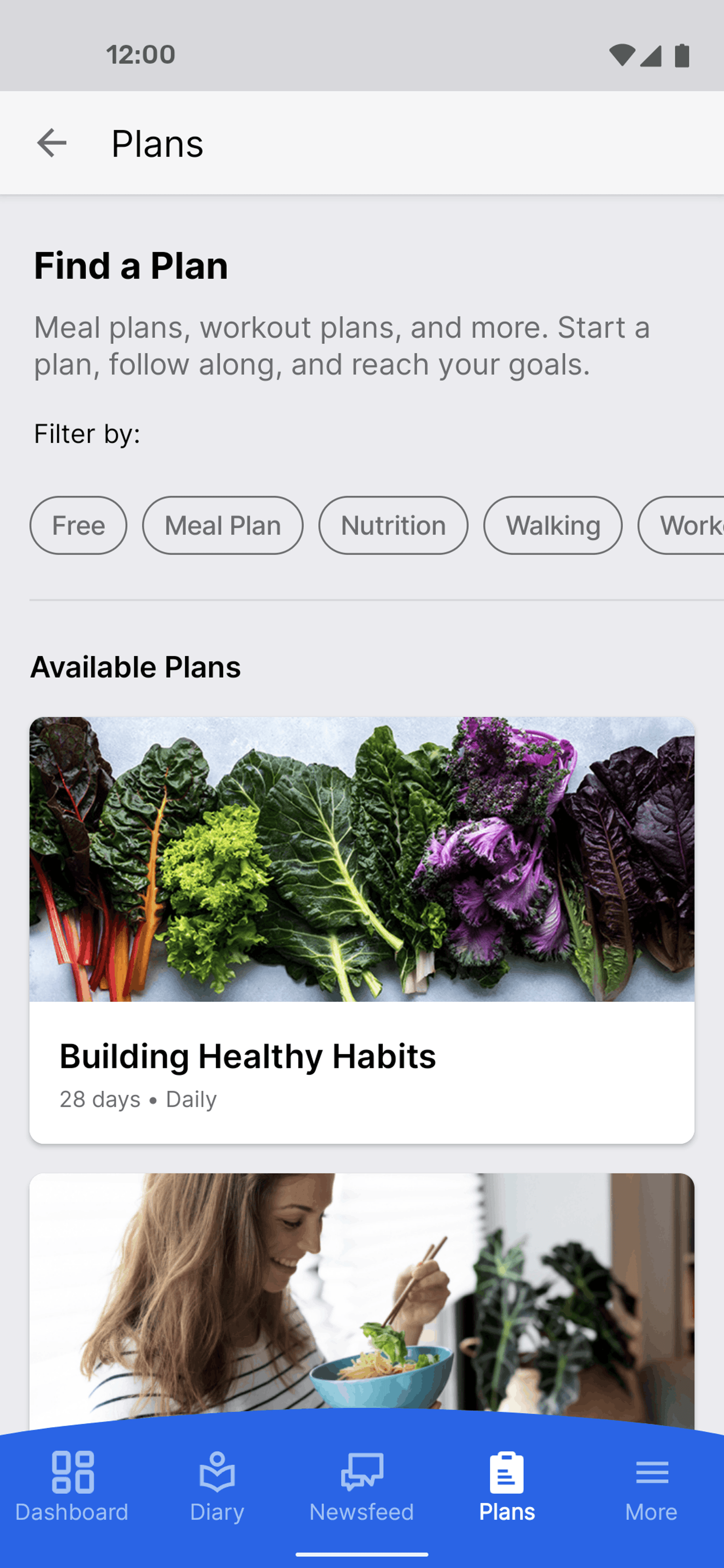 MyFitnessPal Android Health & Fitness interface screenshot 22