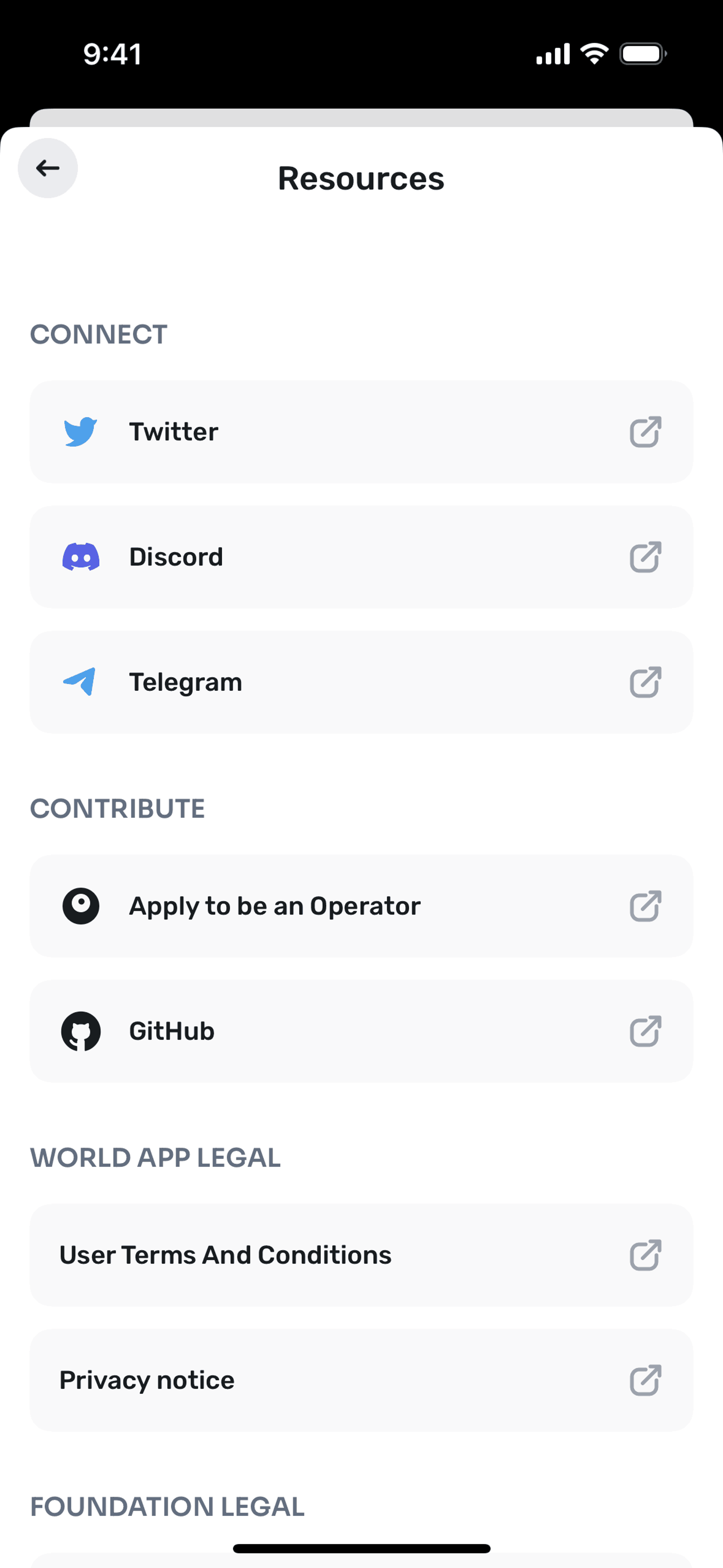 World App iOS Crypto & Web3 interface screenshot 9