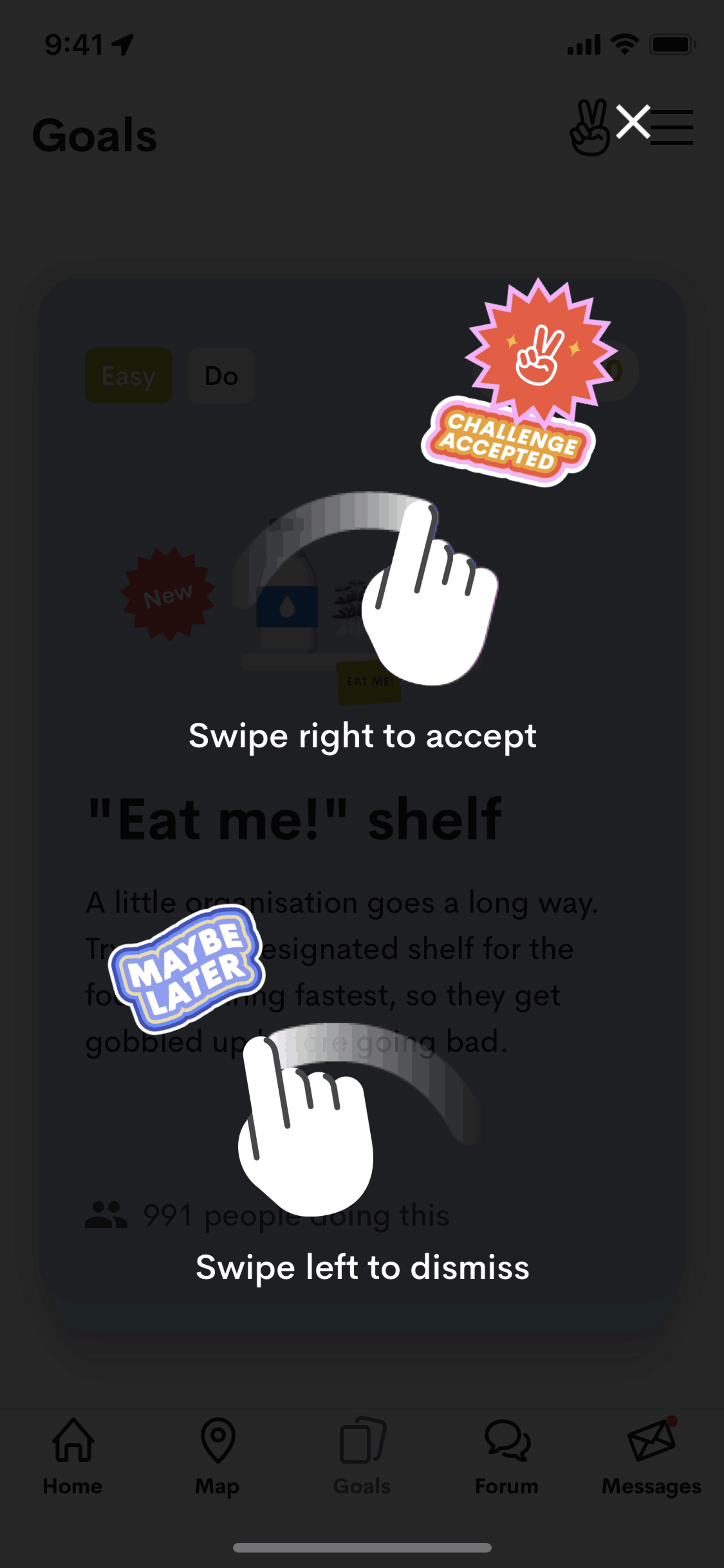 OLIO iOS Food & Drink interface screenshot 16