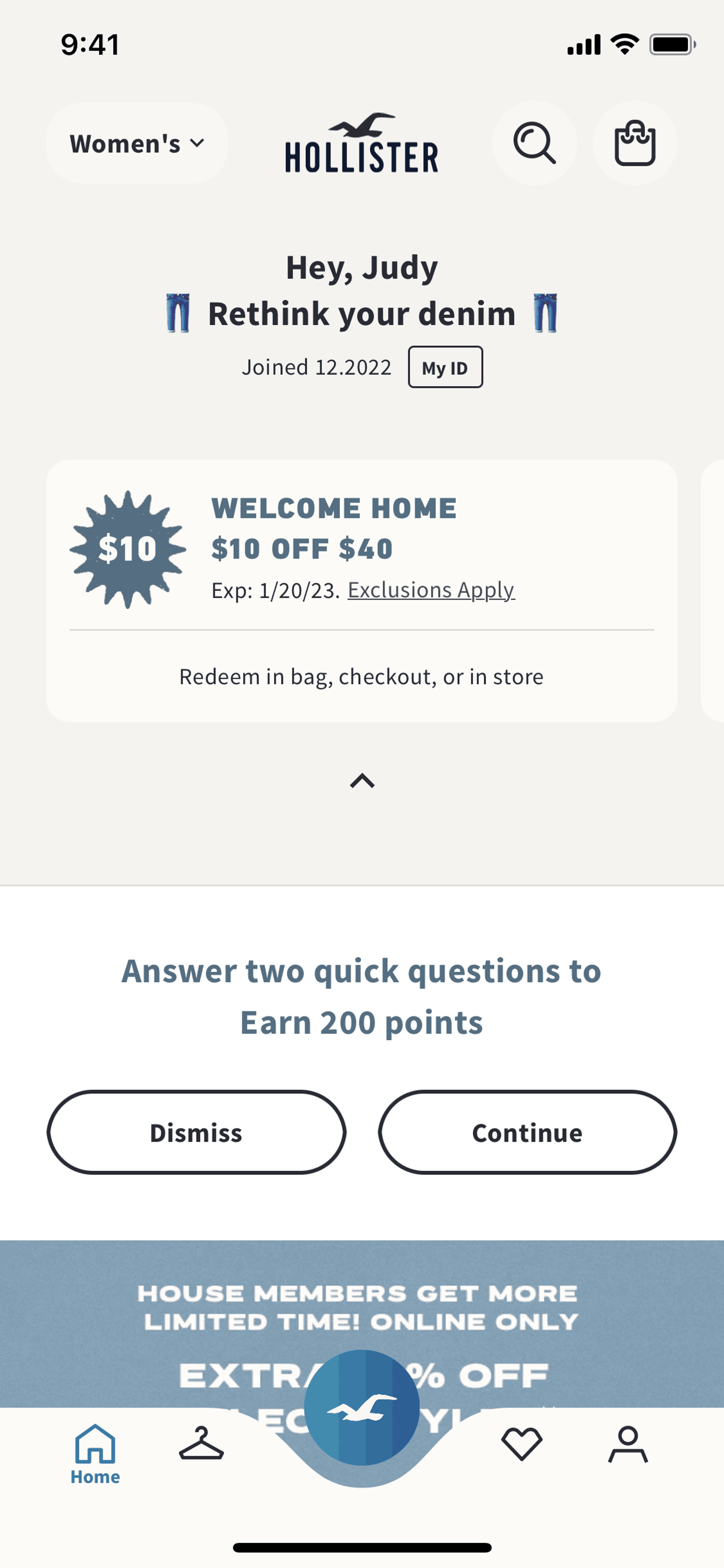 Hollister Co. iOS Shopping interface screenshot 17