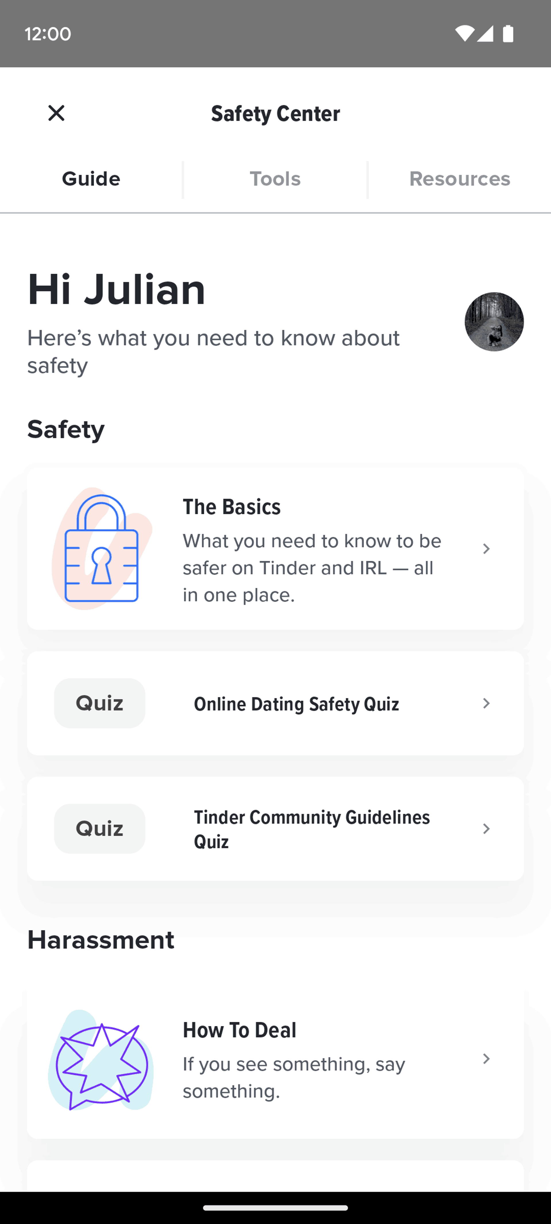 Tinder Android Social Networking interface screenshot 22