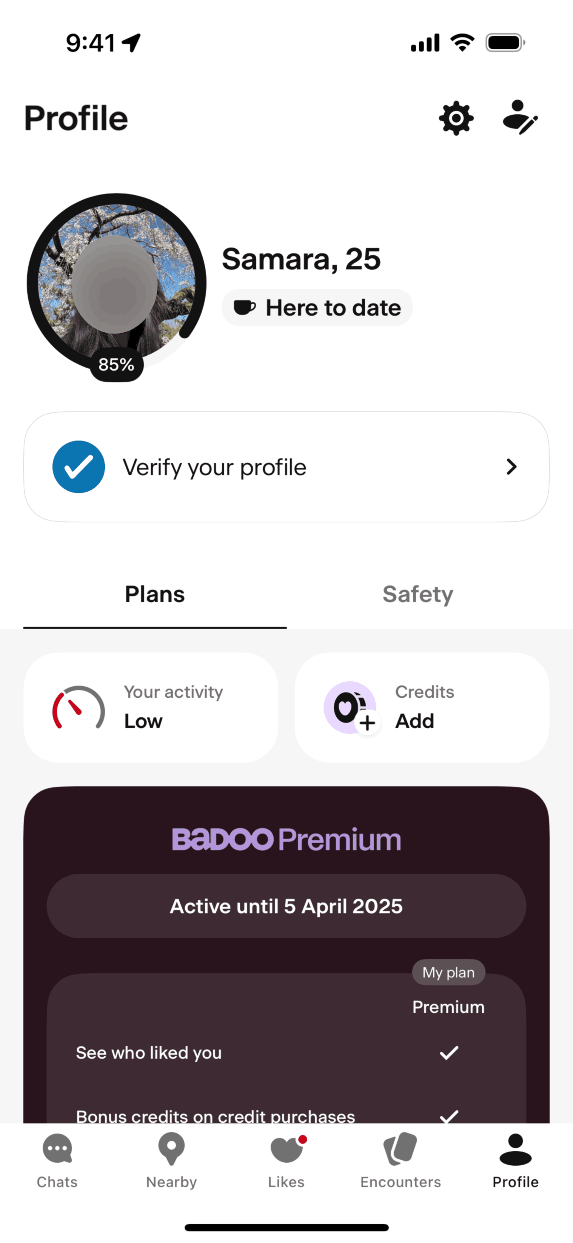 Badoo iOS Lifestyle interface screenshot 24