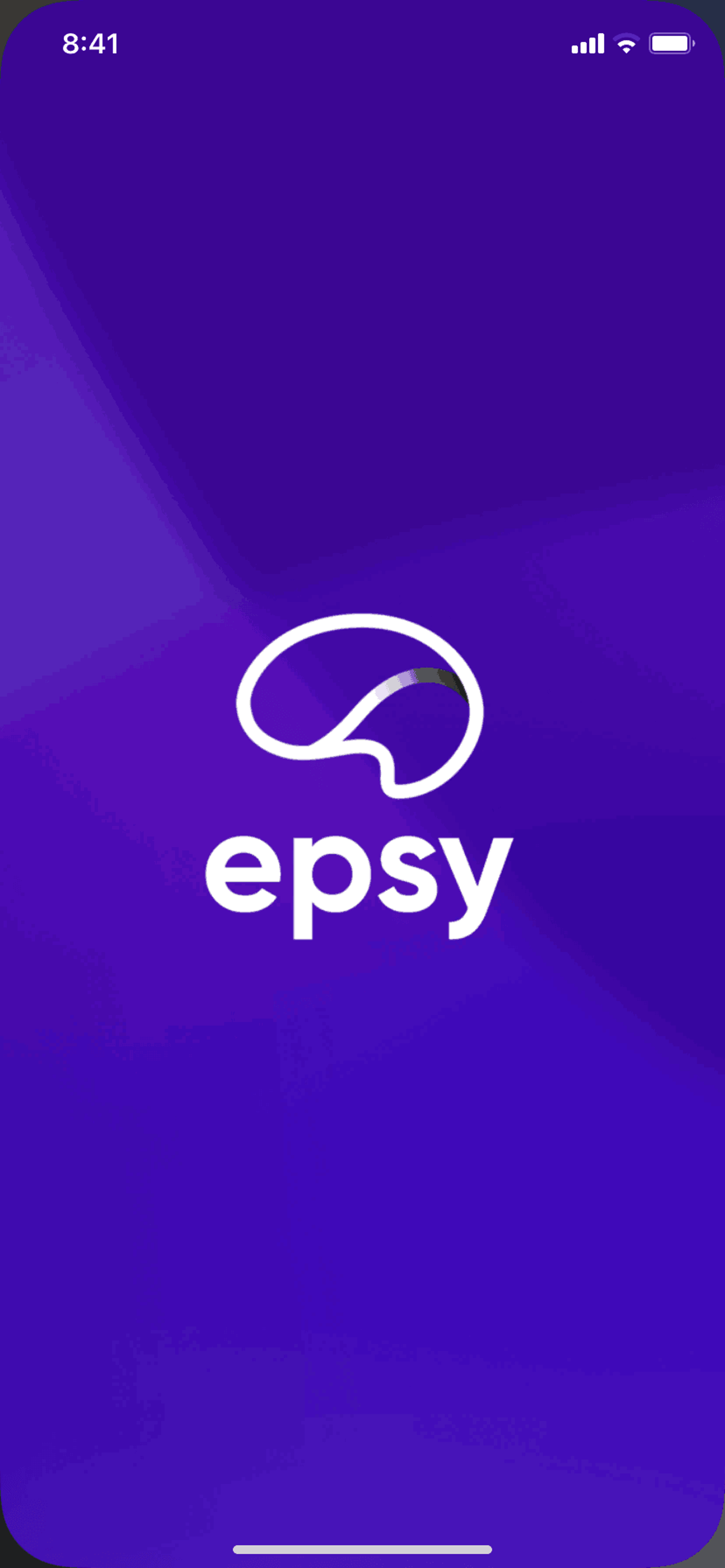 Epsy iOS Health & Fitness interface screenshot 1