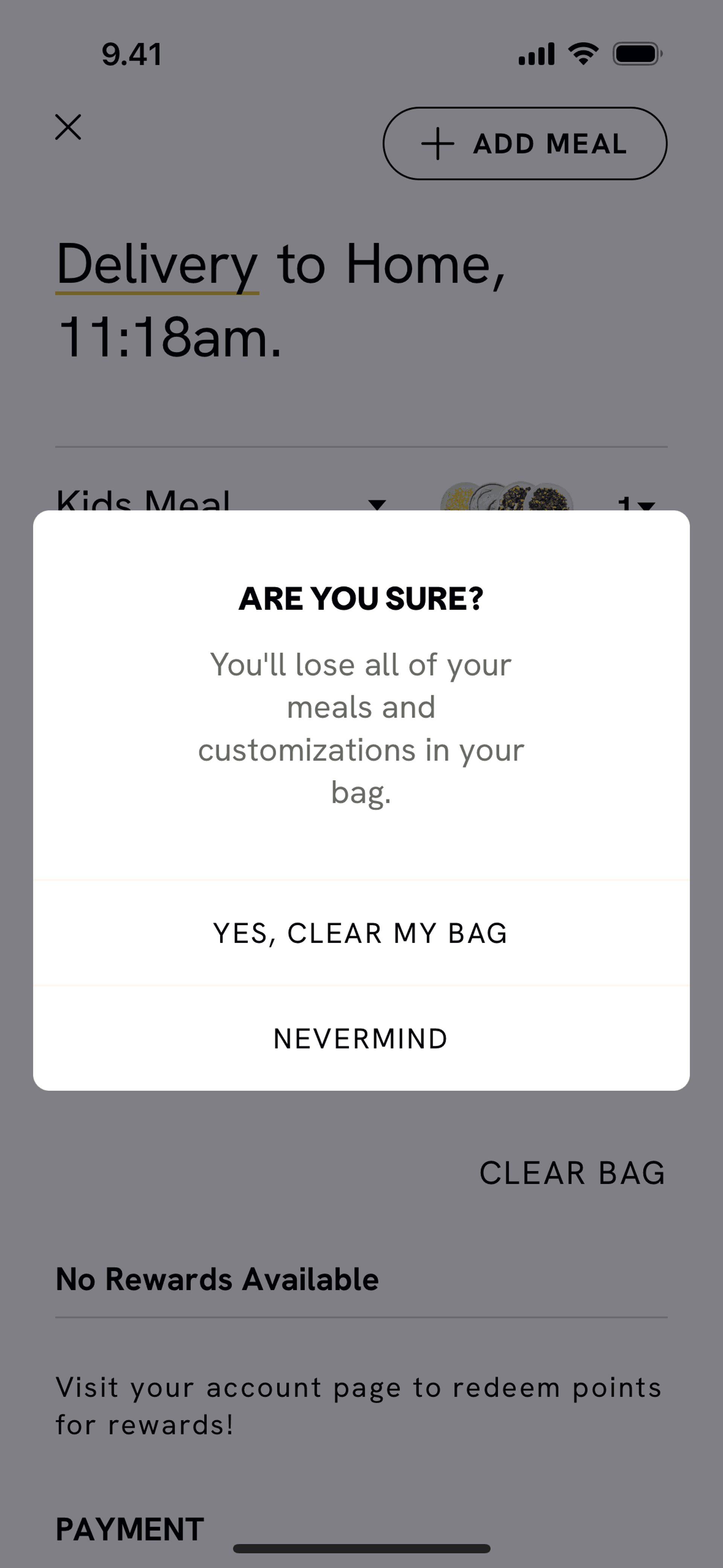 CAVA iOS Food & Drink interface screenshot 11