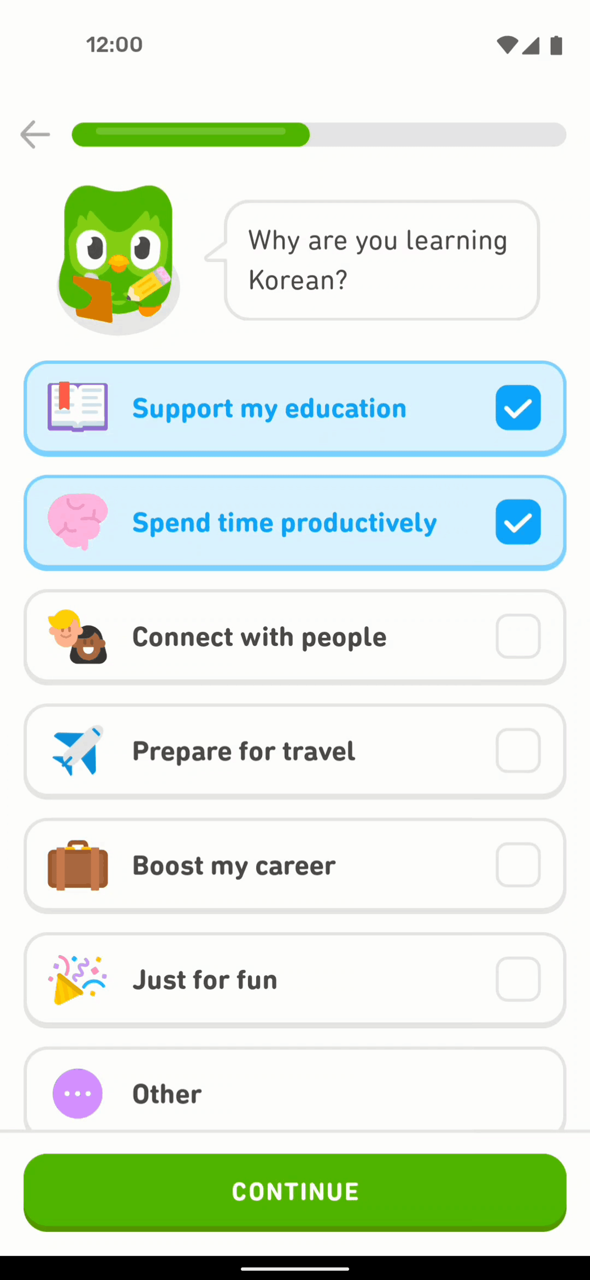 Duolingo Android Education interface screenshot 17