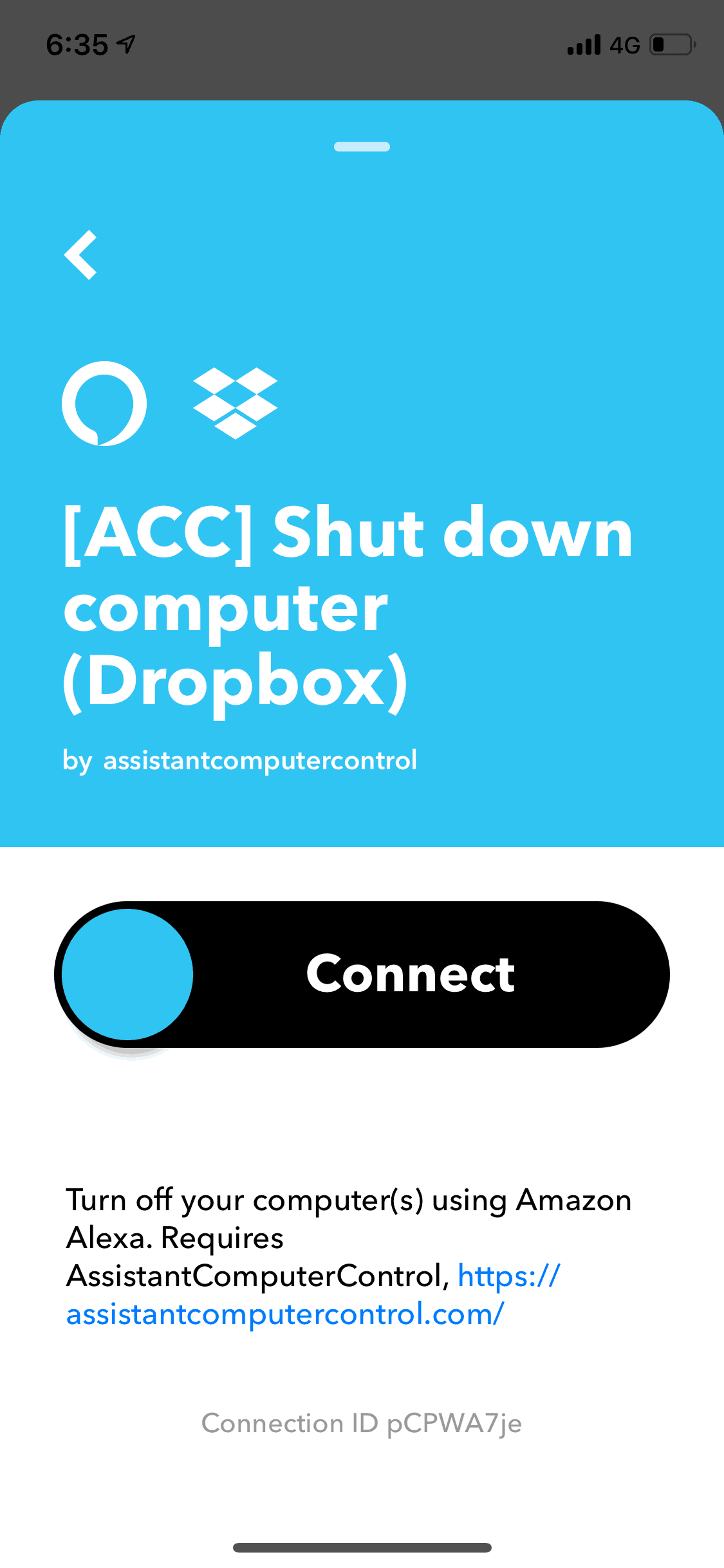IFTTT iOS Productivity interface screenshot 13