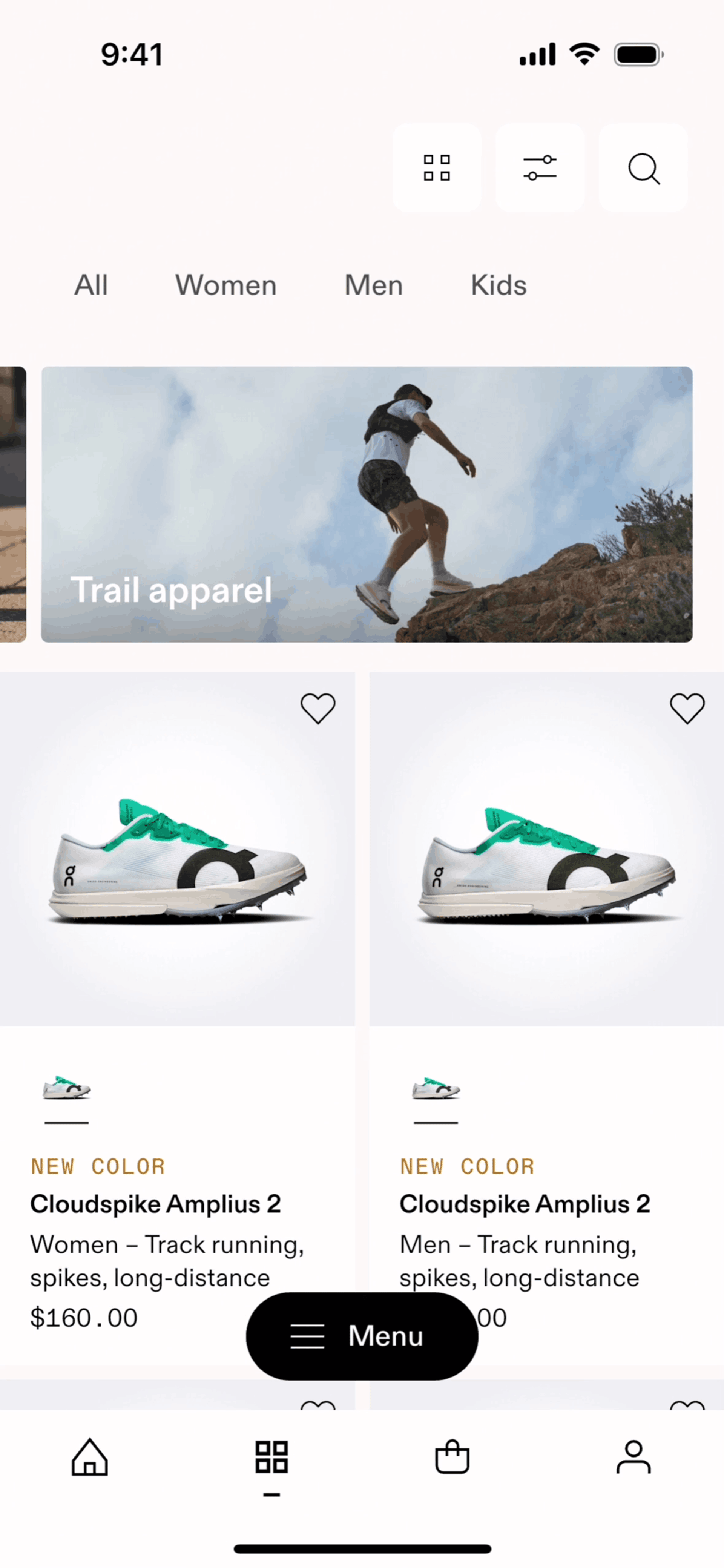 Shop on On (ios) screen 2