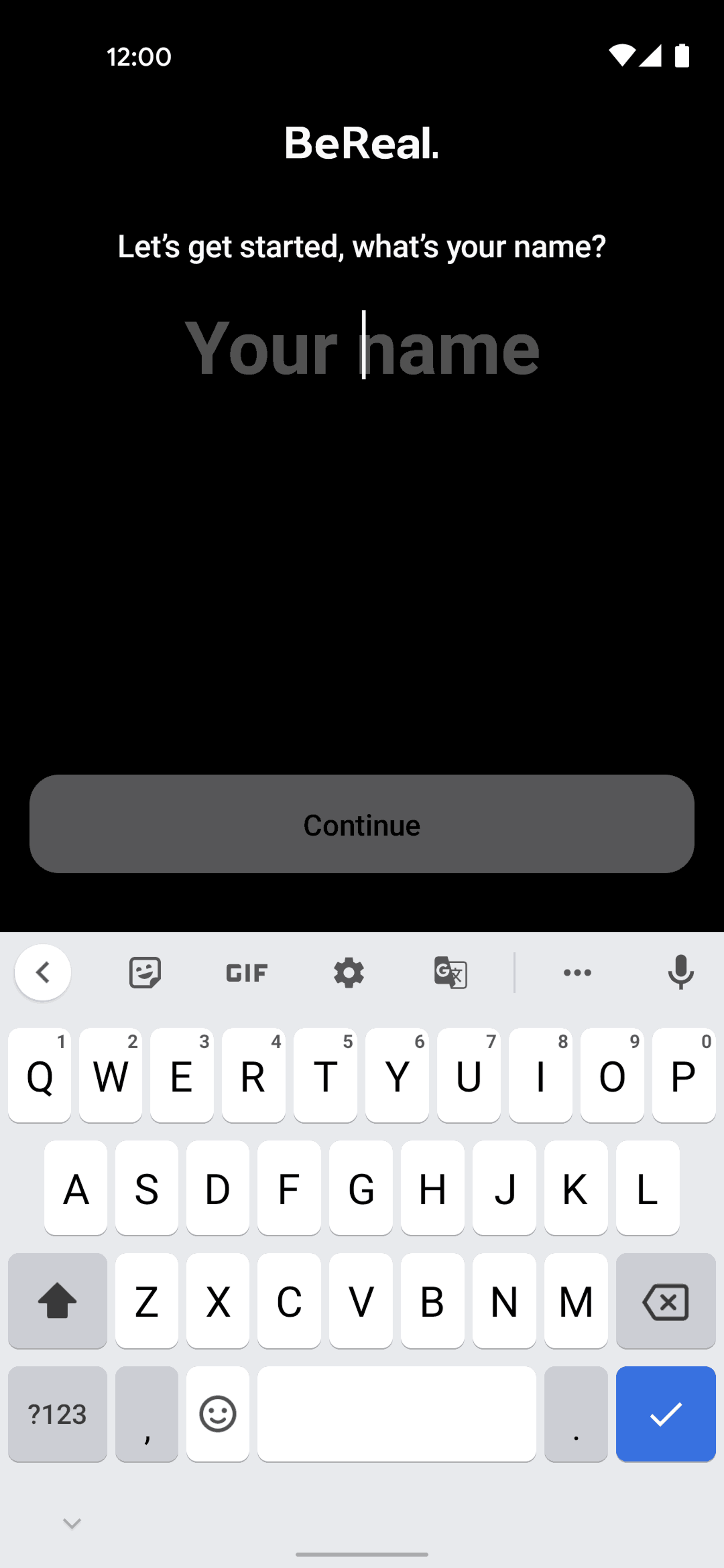 BeReal. Android Social Networking interface screenshot 6