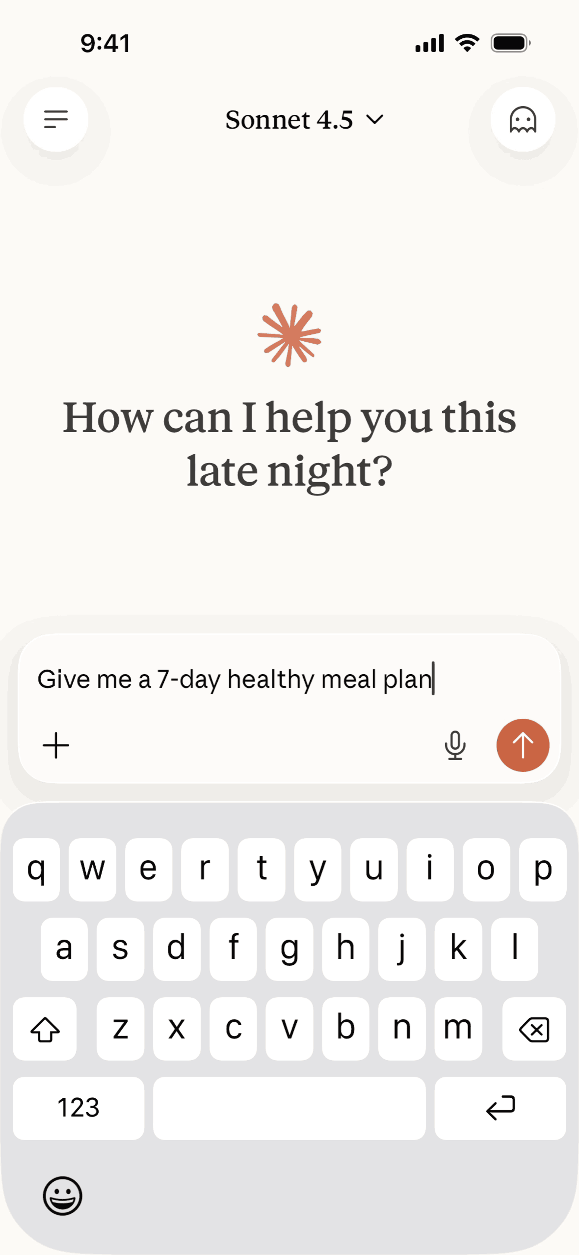 Claude iOS AI interface screenshot 7