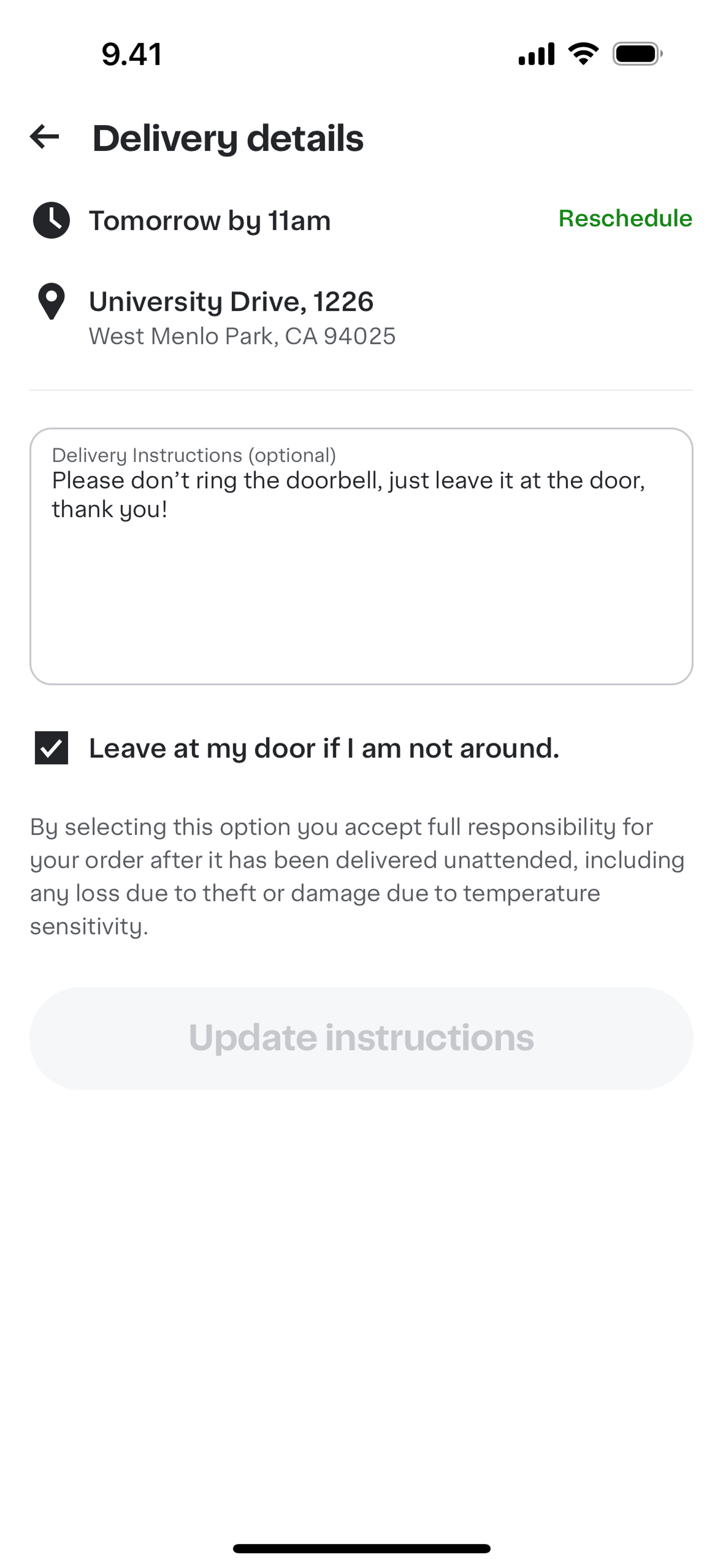 Instacart iOS Shopping interface screenshot 10
