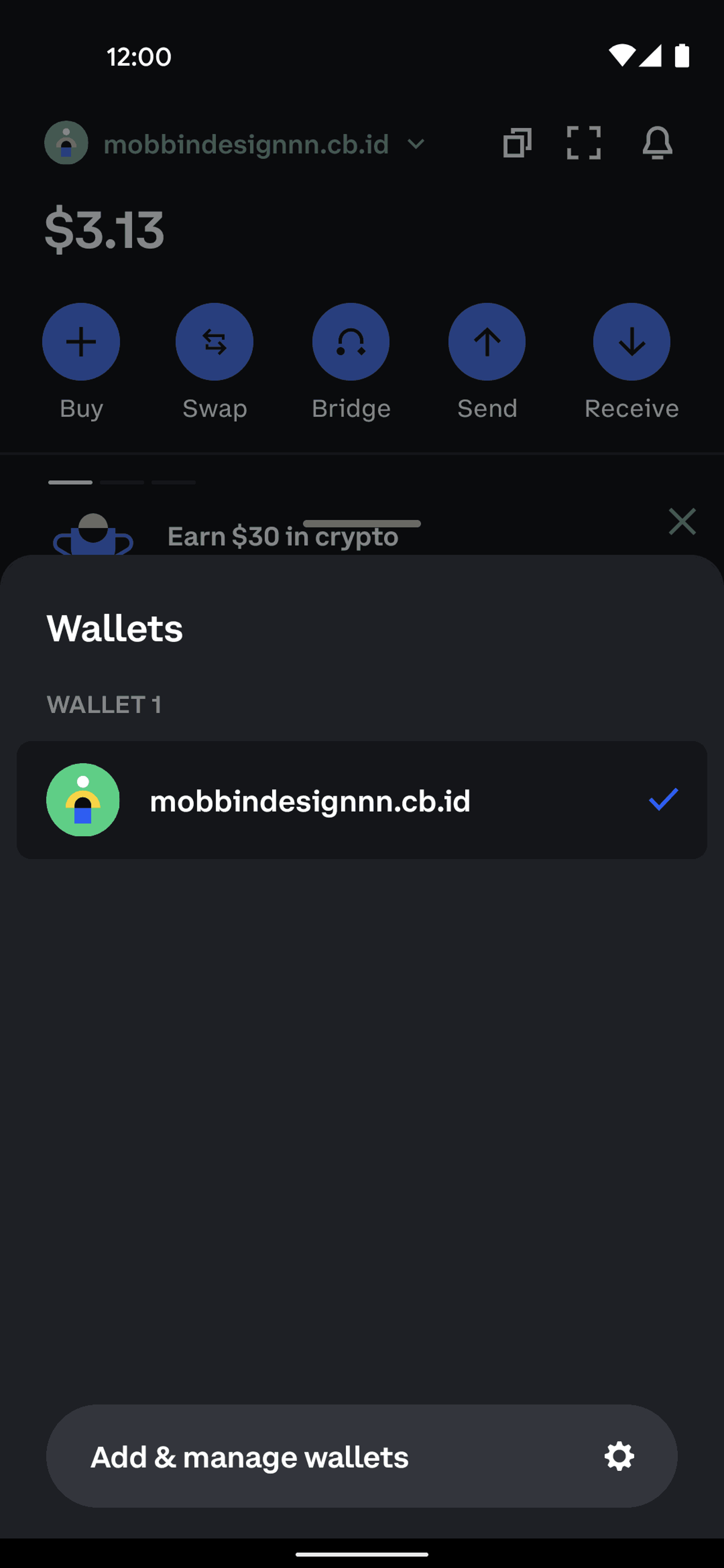 Coinbase Wallet Android Finance interface screenshot 11