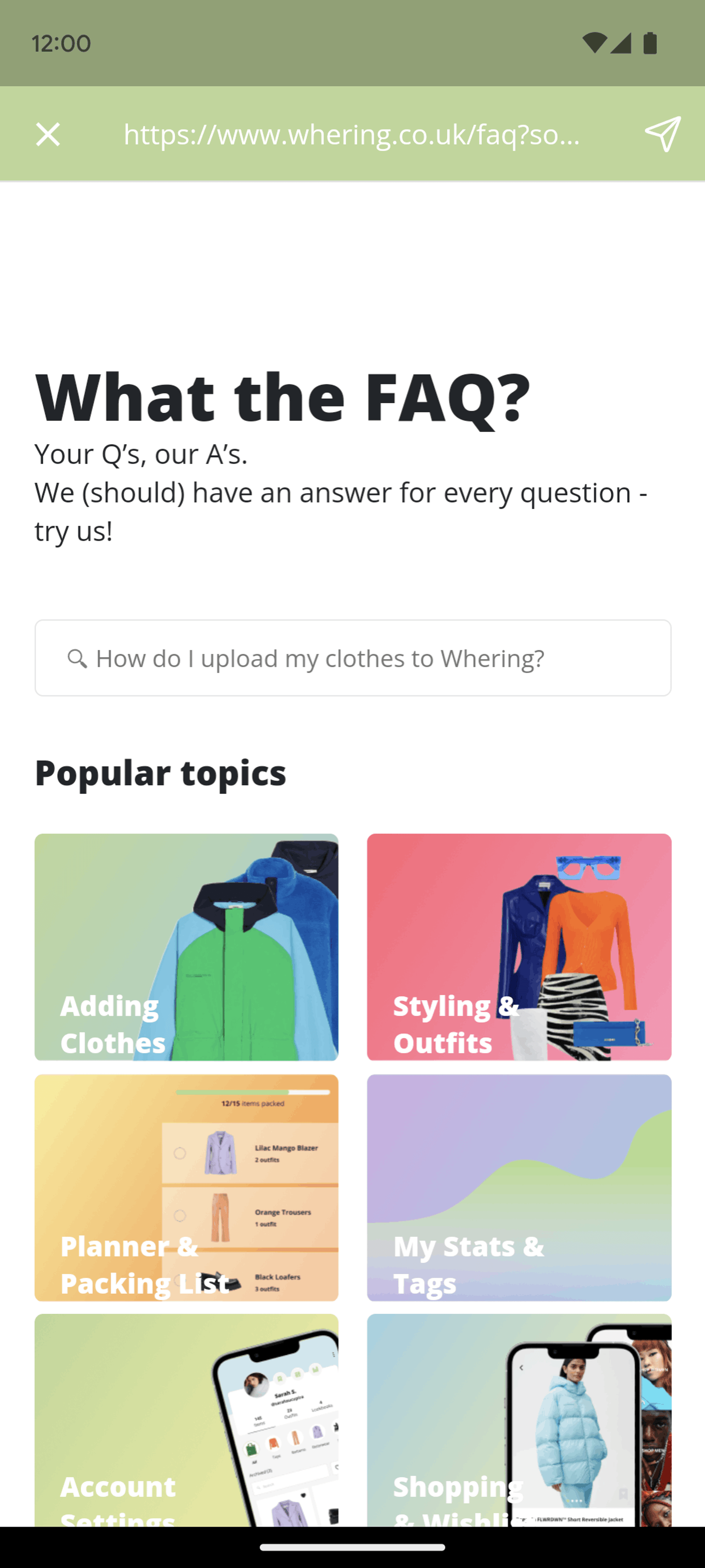Whering Android Lifestyle interface screenshot 19