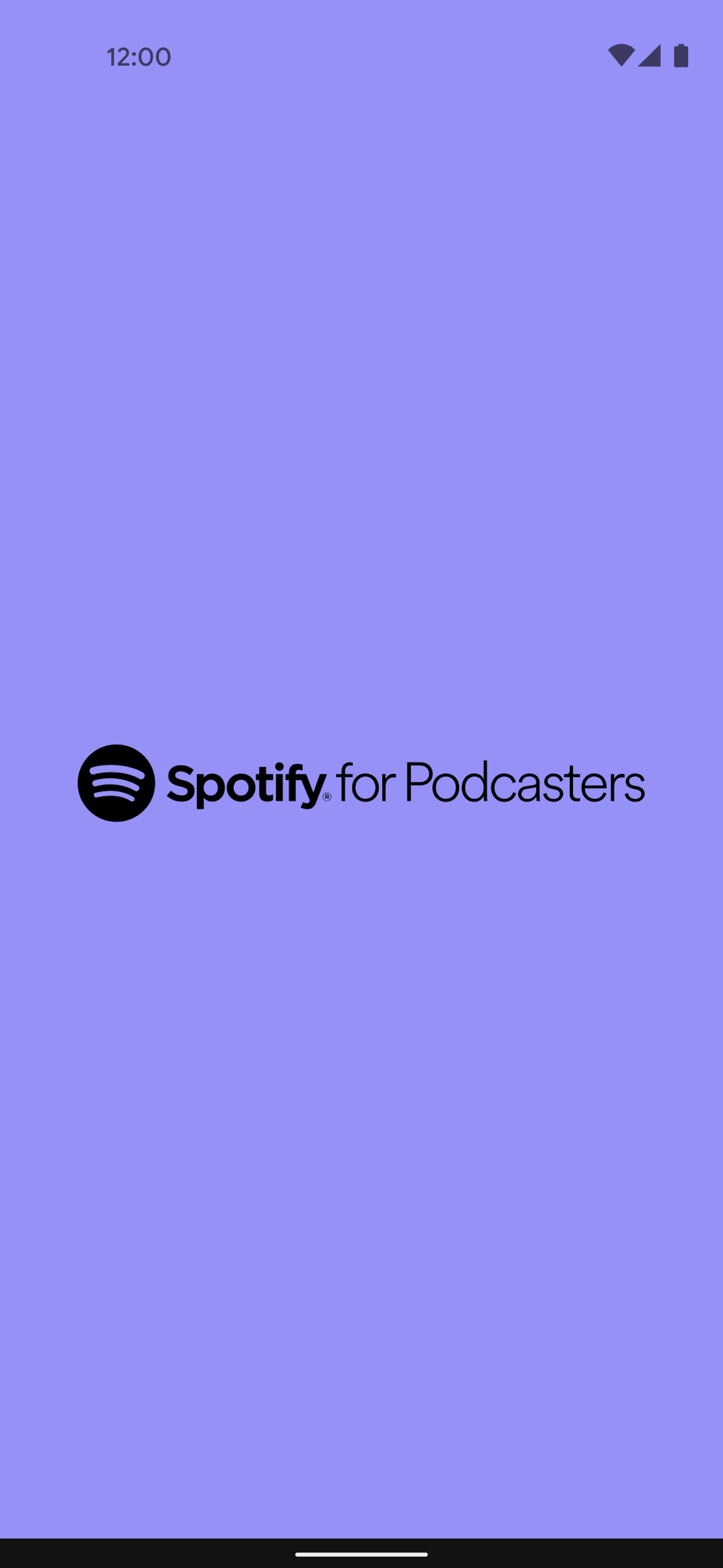 Spotify for Podcasters Android Business interface screenshot 1