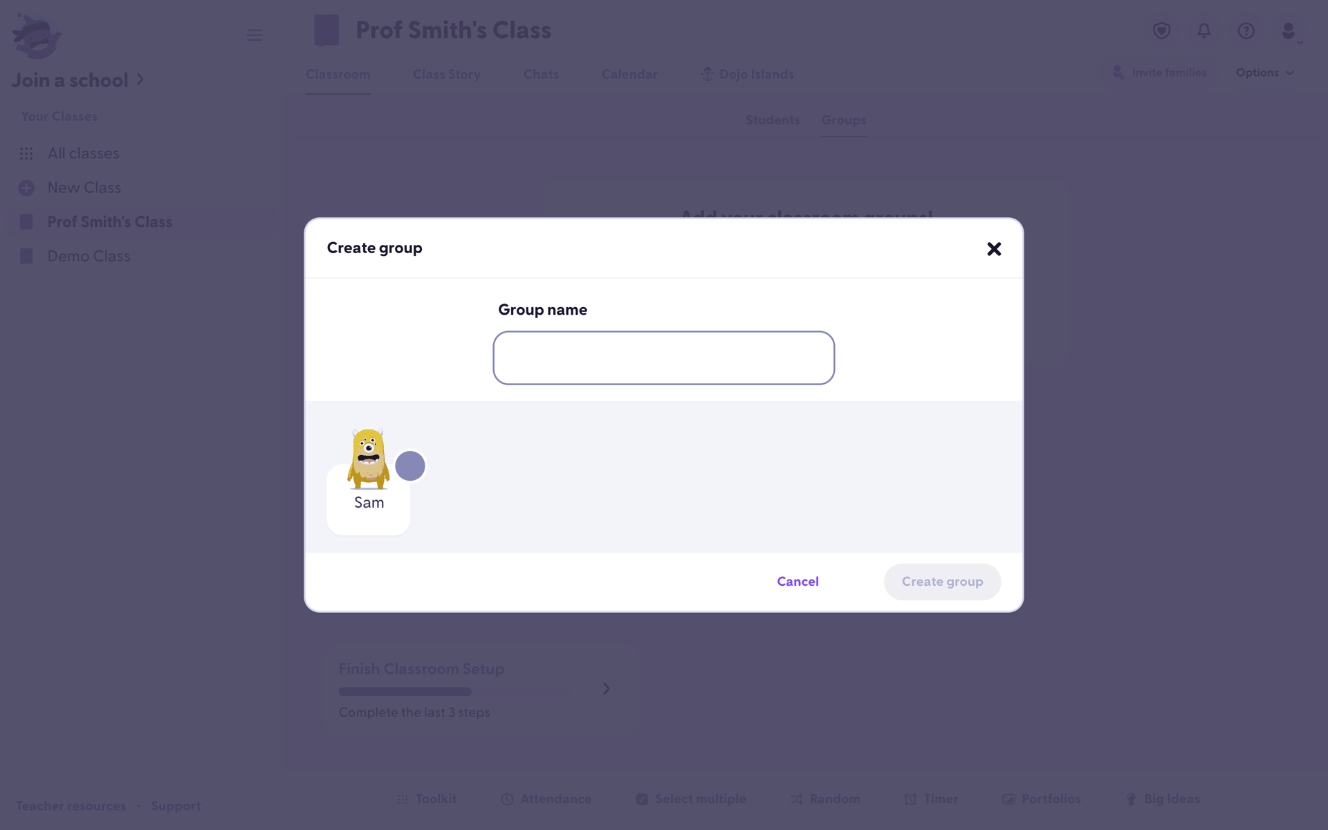 ClassDojo Web Education interface screenshot 16