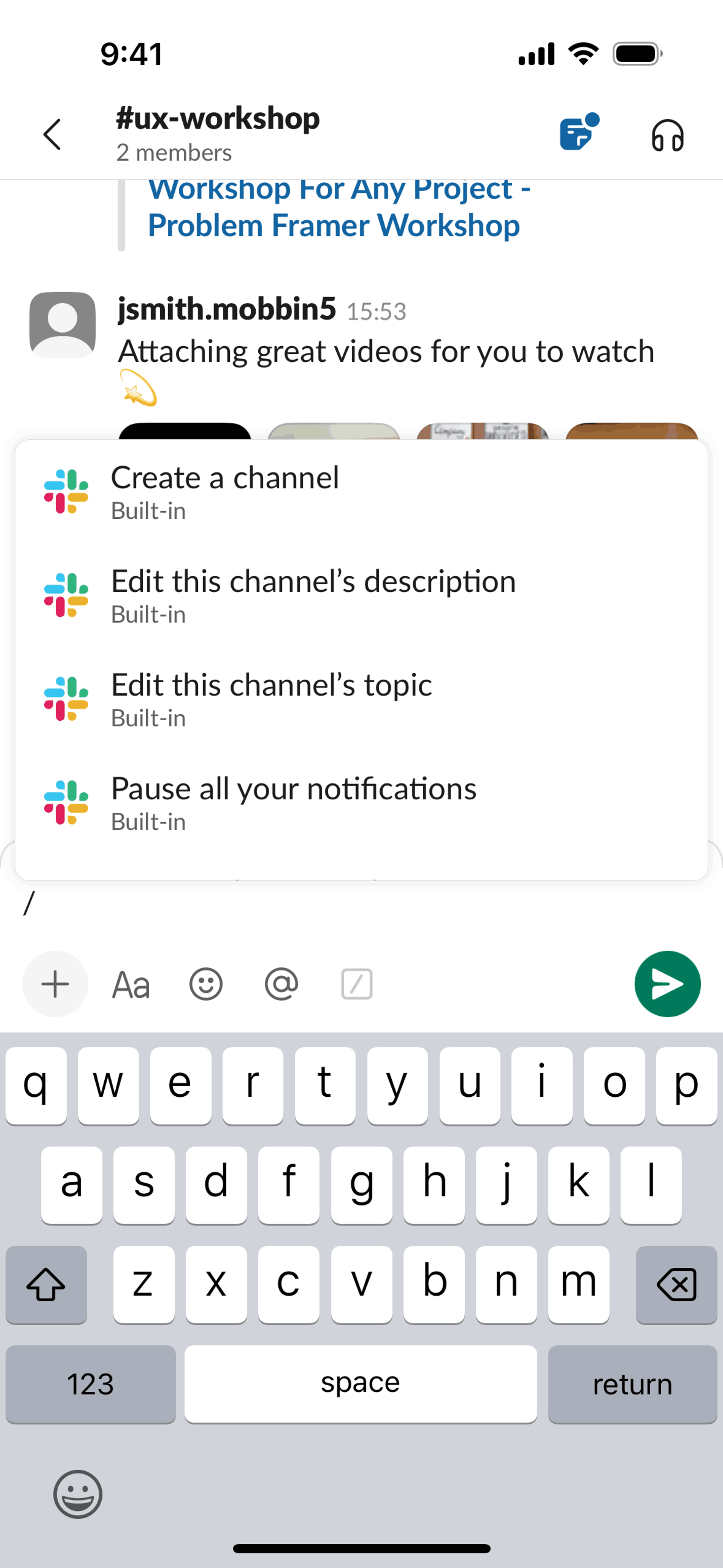 Slack iOS Business interface screenshot 17