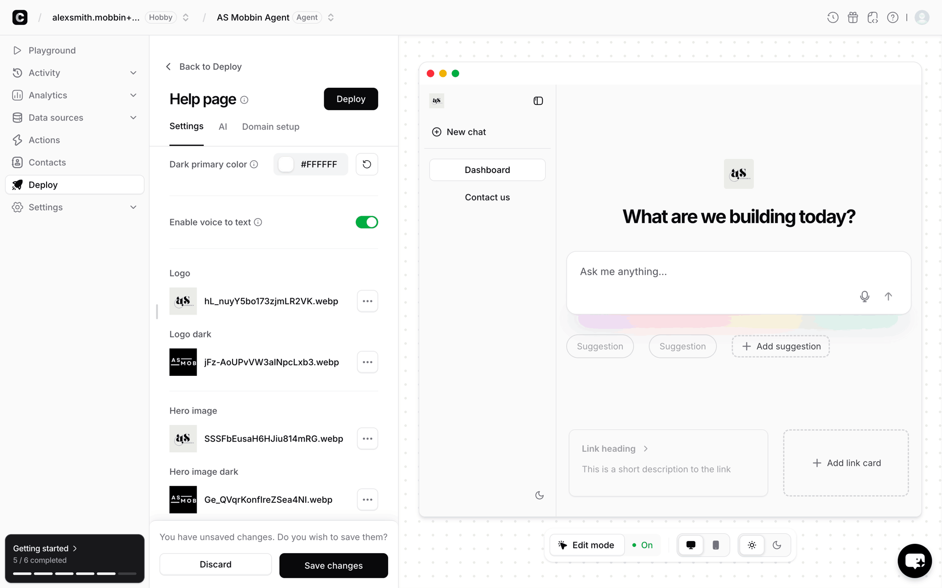 Chatbase Web Business interface screenshot 11