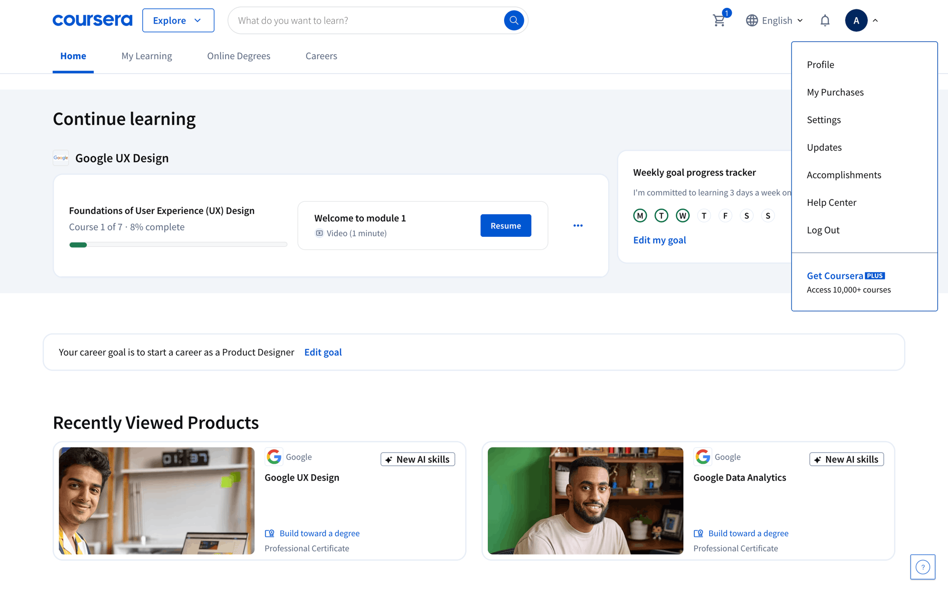 Coursera Web Education interface screenshot 15
