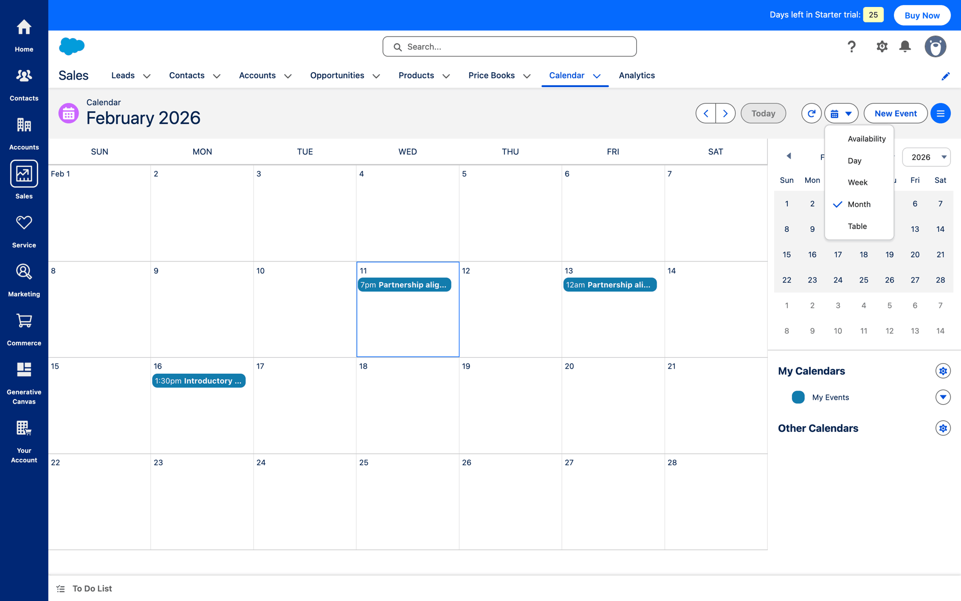 Salesforce Web Business interface screenshot 11